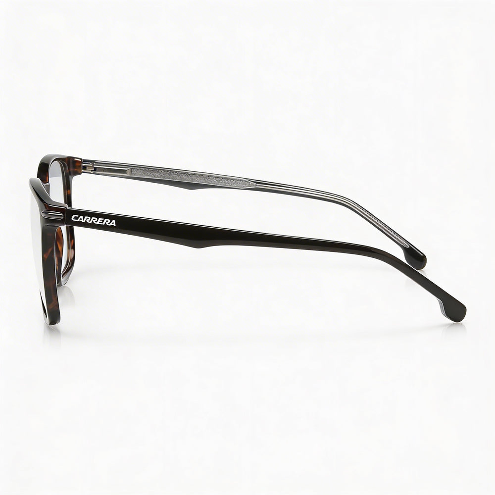 Gafas Carrera modernas unisex con montura de plástico, lentes de policarbonato no polarizadas, Habana, ancho de lente de 53 mm