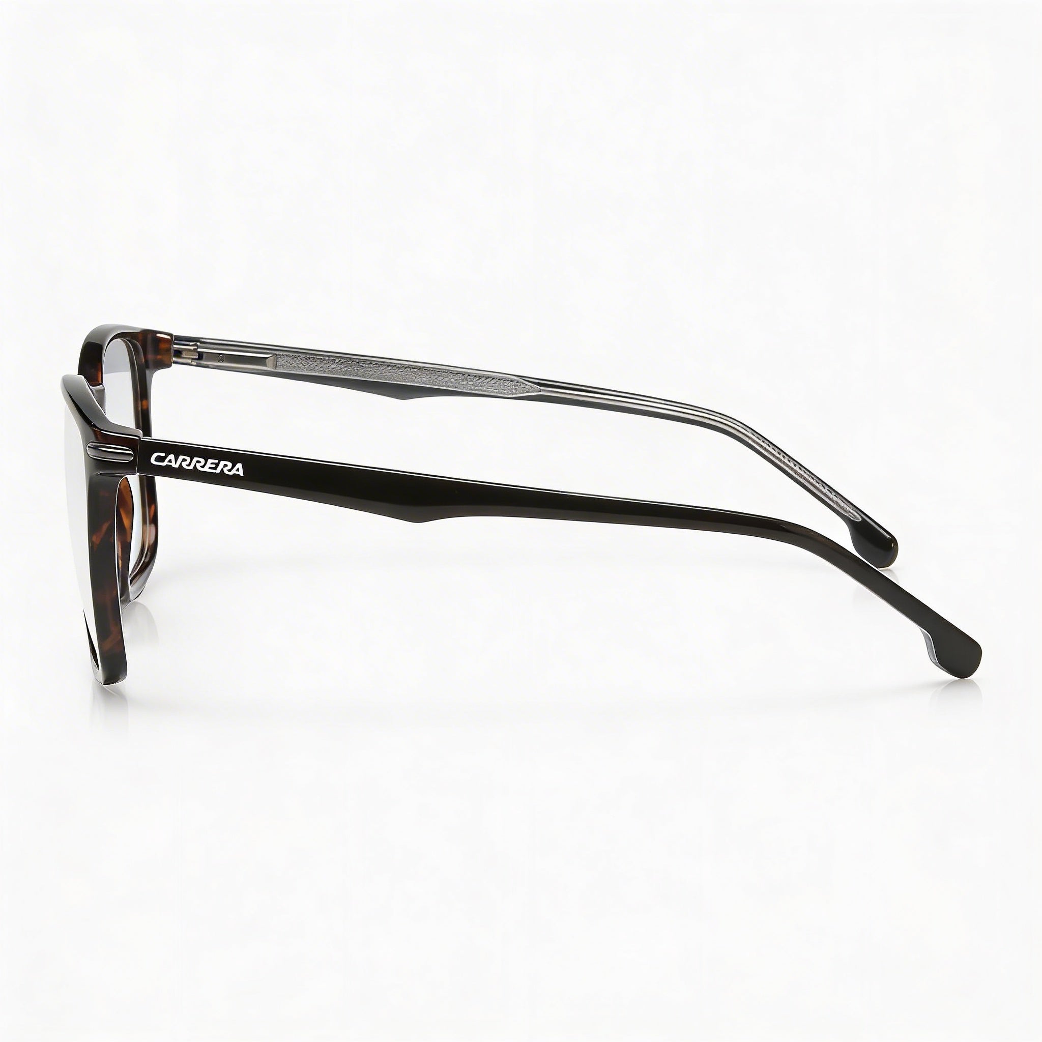 Gafas Carrera modernas unisex con montura de plástico, lentes de policarbonato no polarizadas, Habana, ancho de lente de 53 mm, Photo 2