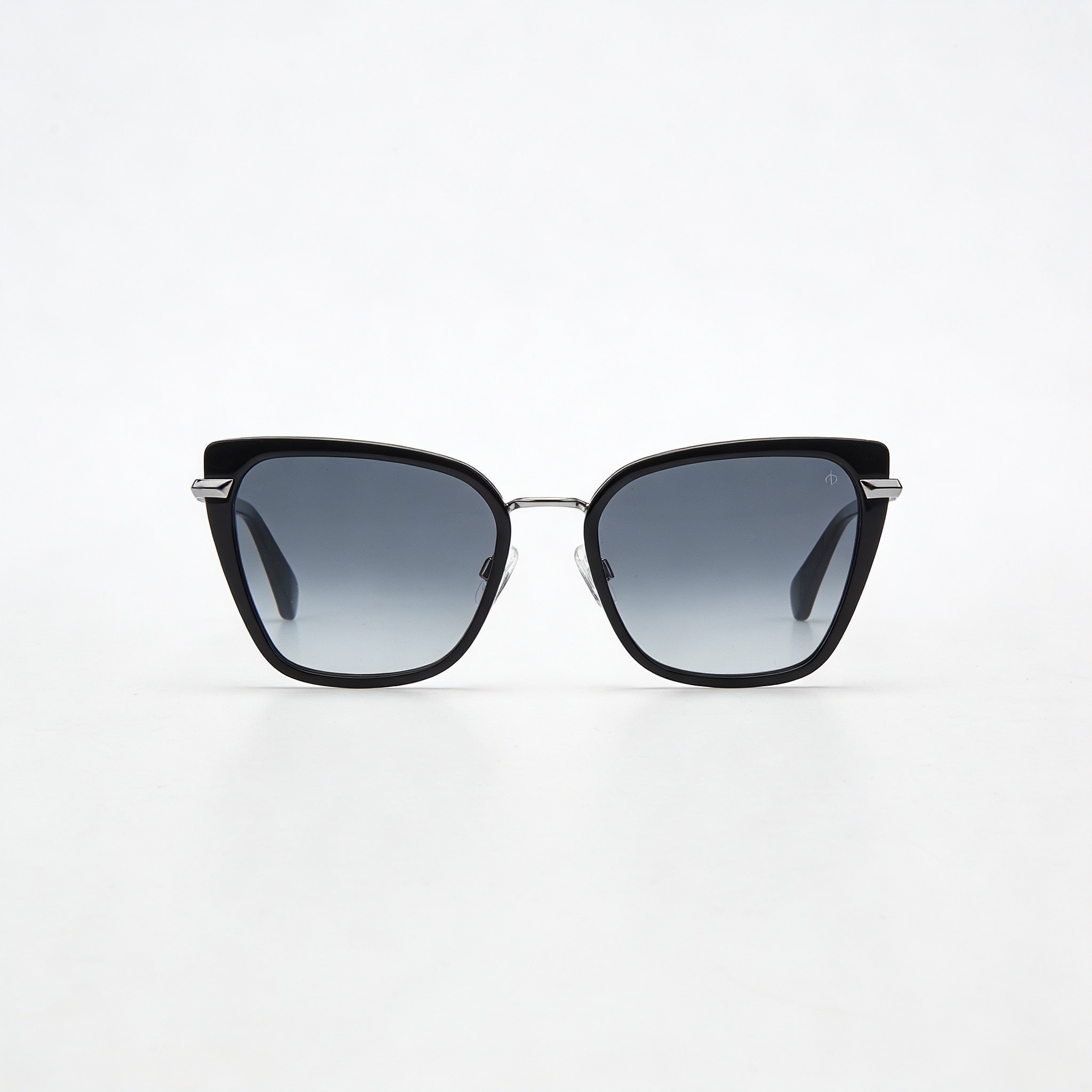 Gafas de sol rag &amp; bone Rnb1057/G/S para mujer, de acetato negro, con protección UV 100%, lentes de color gris oscuro, 56 mm, Photo 2
