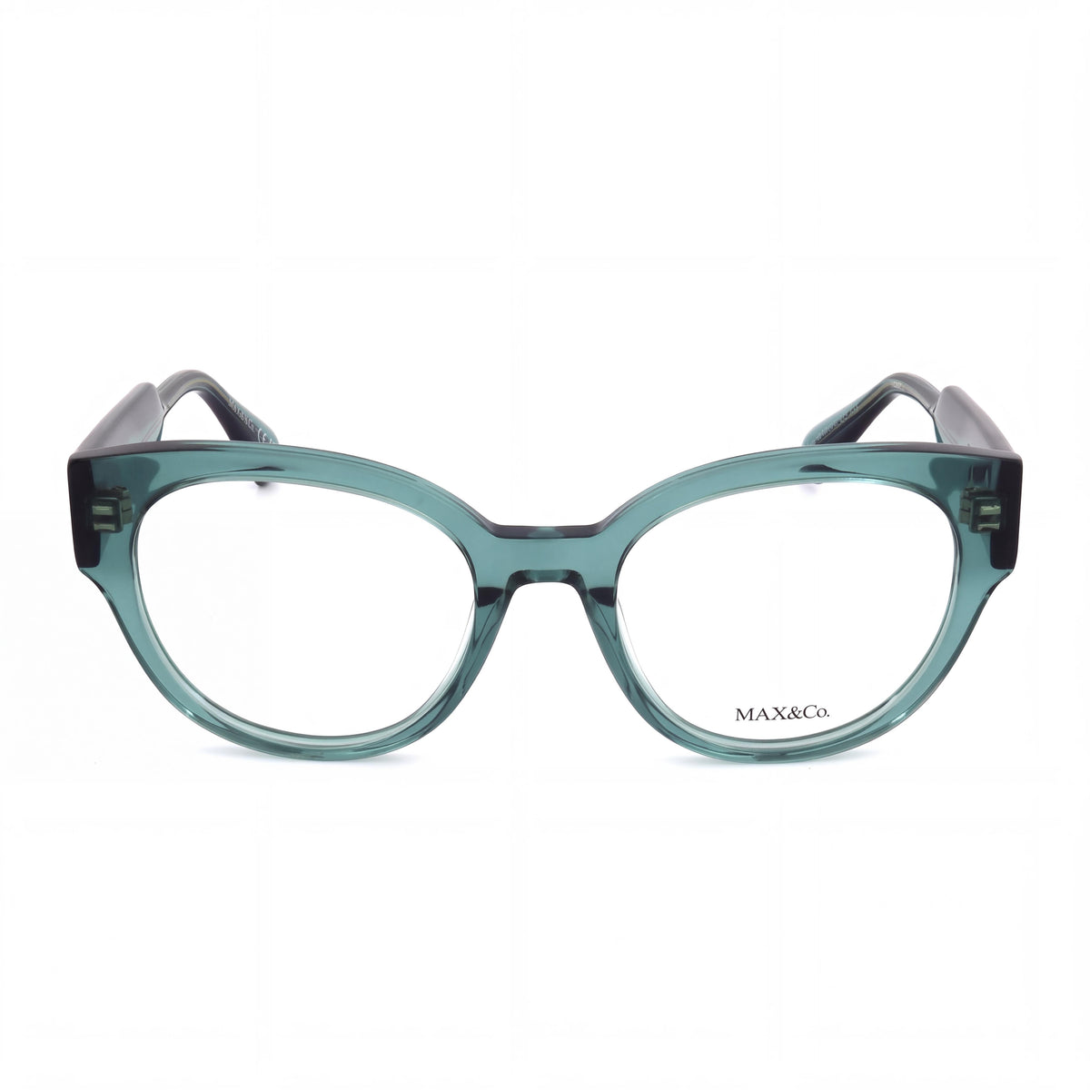 Max & Co. Casual Women's Eyeglasses with Shiny Light Green Acetate Frame – Lens 51mm, Bridge 19mm, Temple 140mm, Photo 2