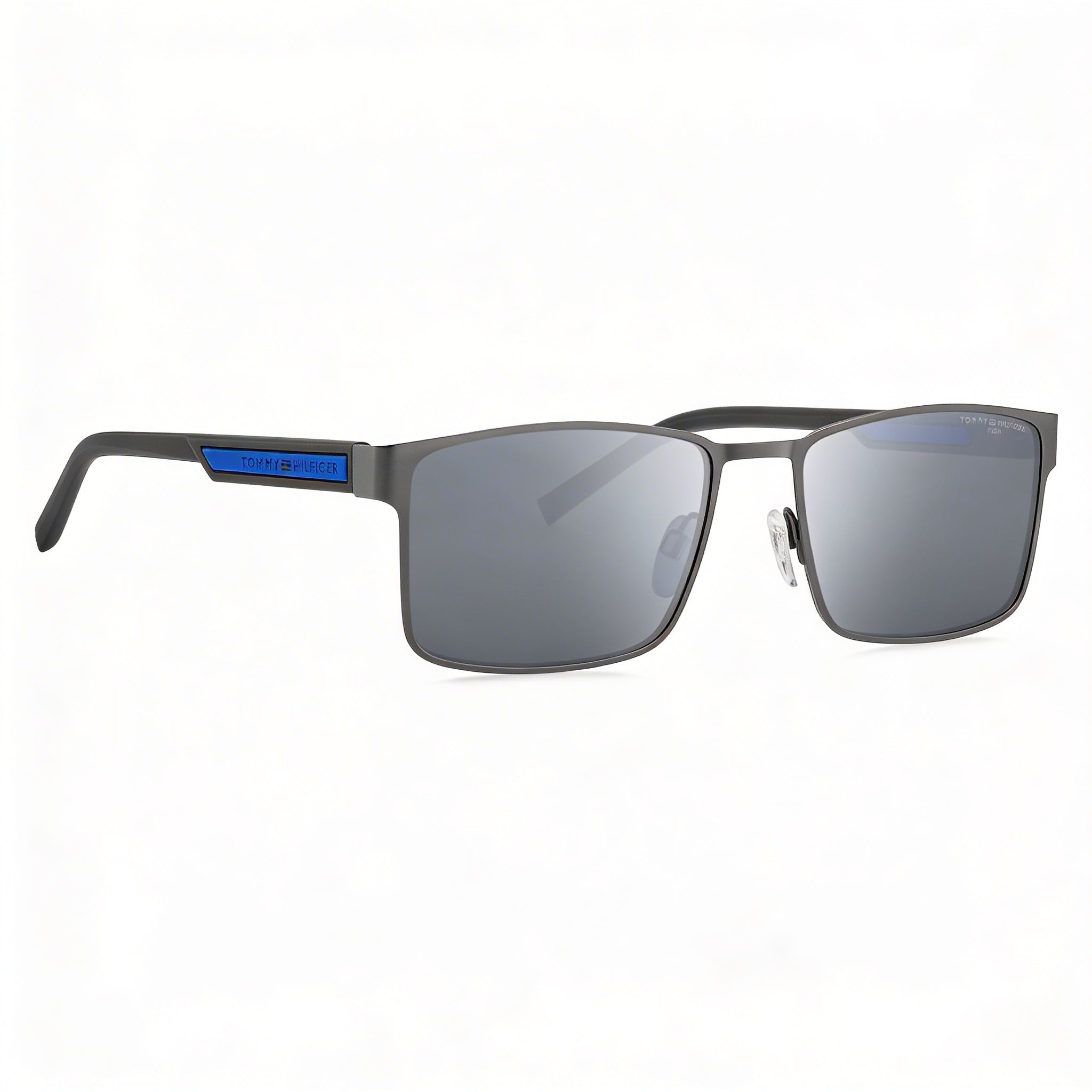 Tommy Hilfiger Casual Men's Matte Ruthenium Black Stainless Steel Polycarbonate Sunglasses 57mm, Photo 3