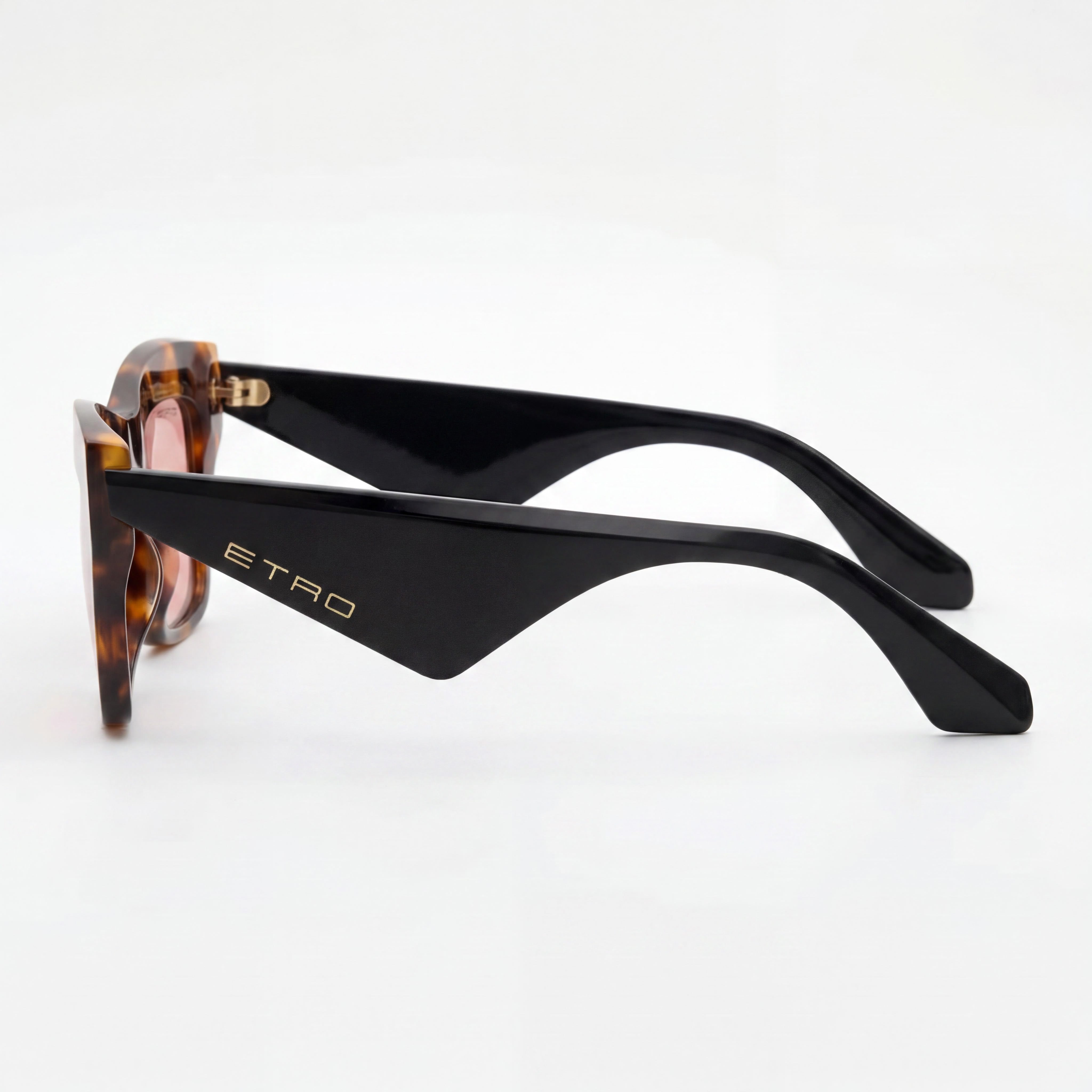 Gafas de sol informales de acetato Etro para mujer, montura miel habana, lentes rosas no polarizadas de 51 mm, Photo 3