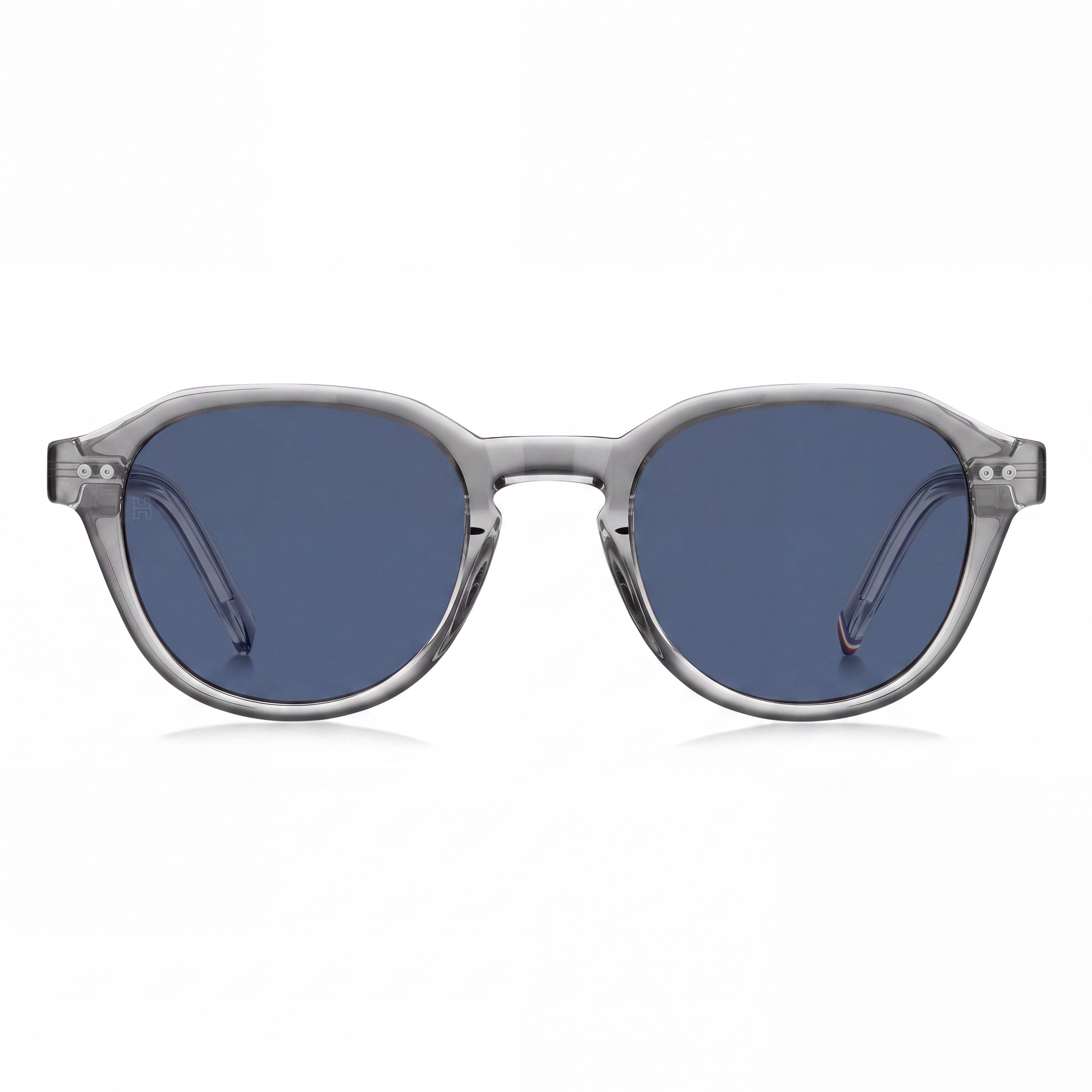 Tommy Hilfiger Modern Women's Rectangular Grey Acetate 49mm Sunglasses with Polycarbonate Lenses and 100% UV Protection, Photo 2