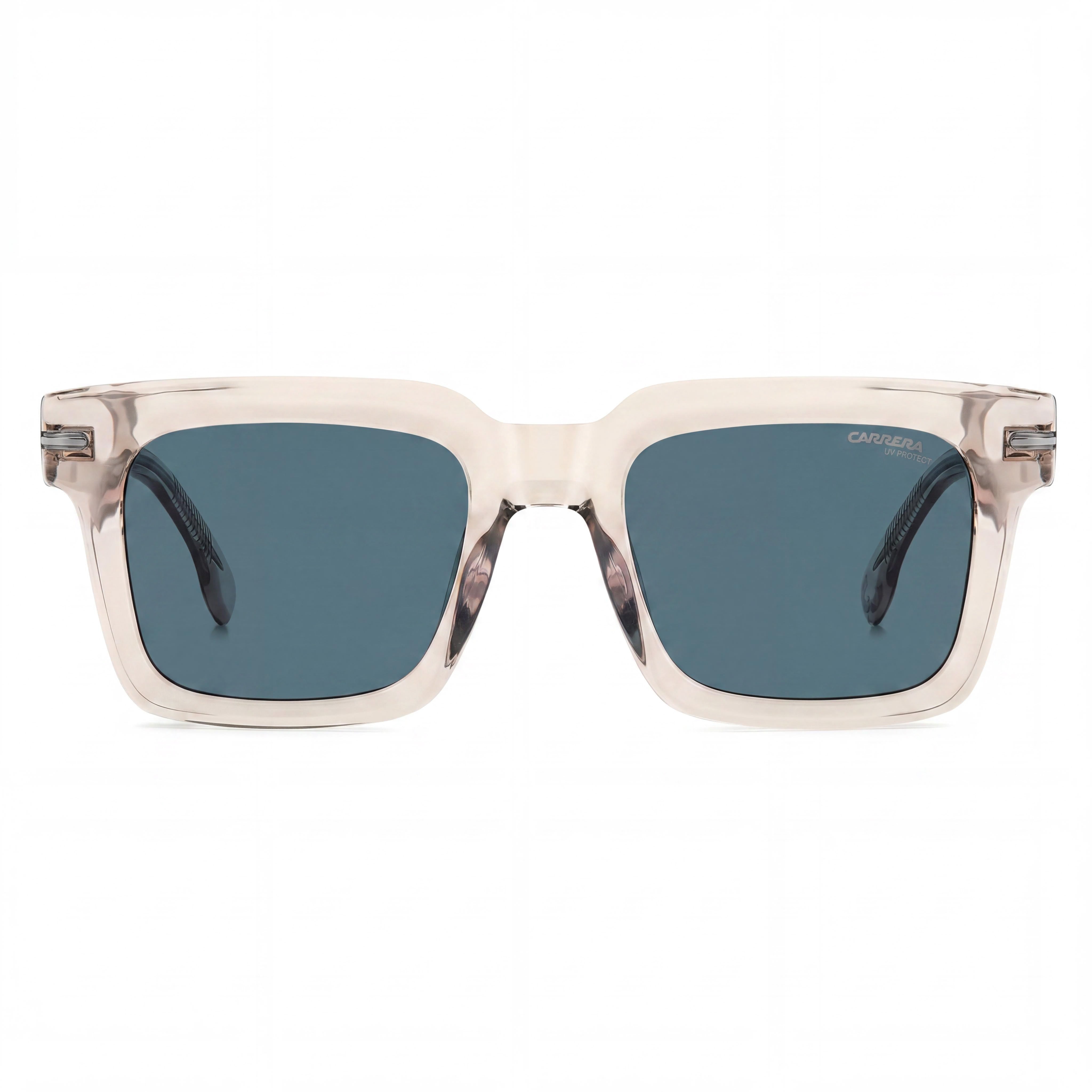 Gafas de sol Carrera Signature Unisex de acetato con montura rectangular en color nude, sin polarizar, protección UV 400, 52 mm, Photo 2