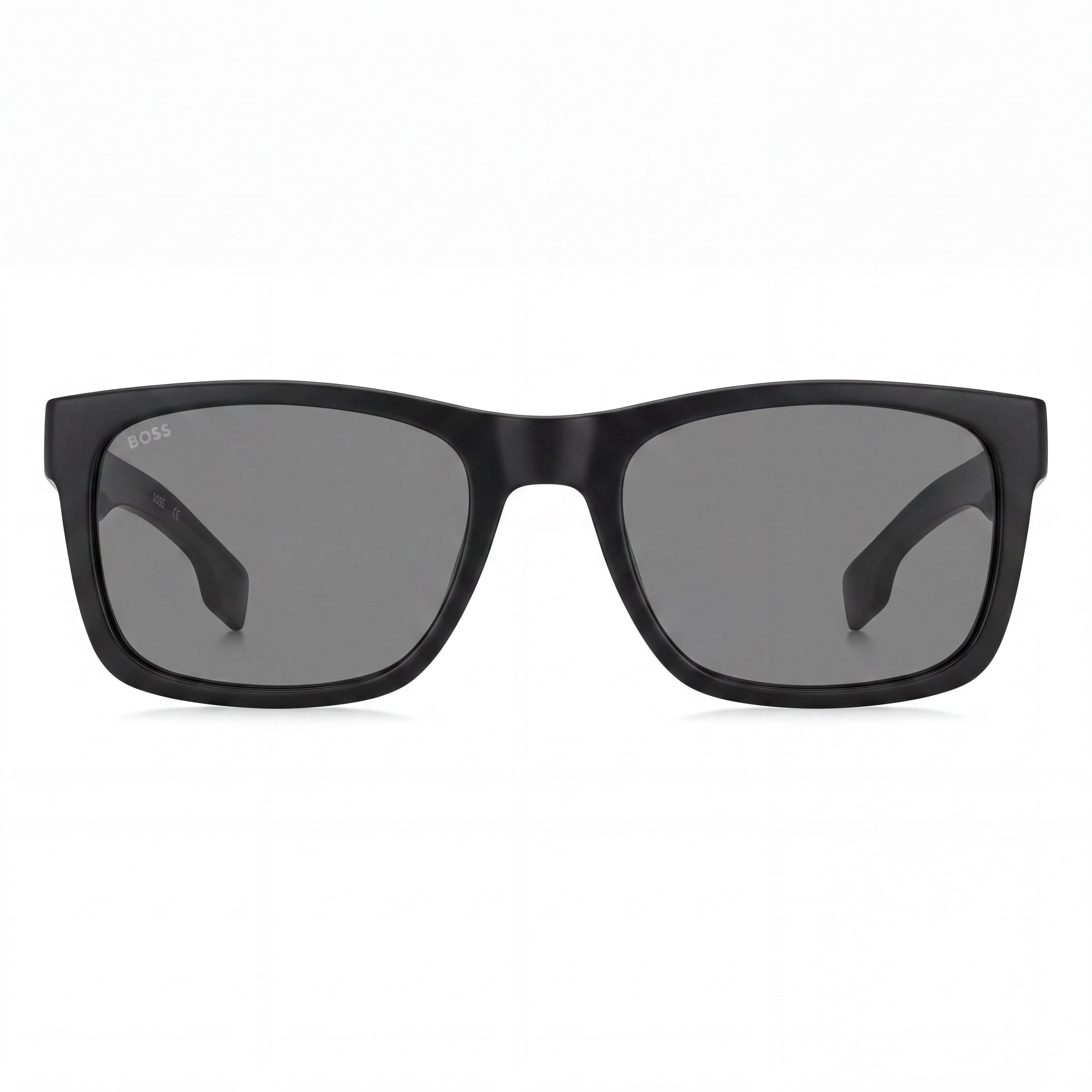 Hugo Boss Classic BOSS 1569/S Men's Black Grey Injection Propionate Grey Lenses UV Protected Sunglasses 55mm, Photo 2