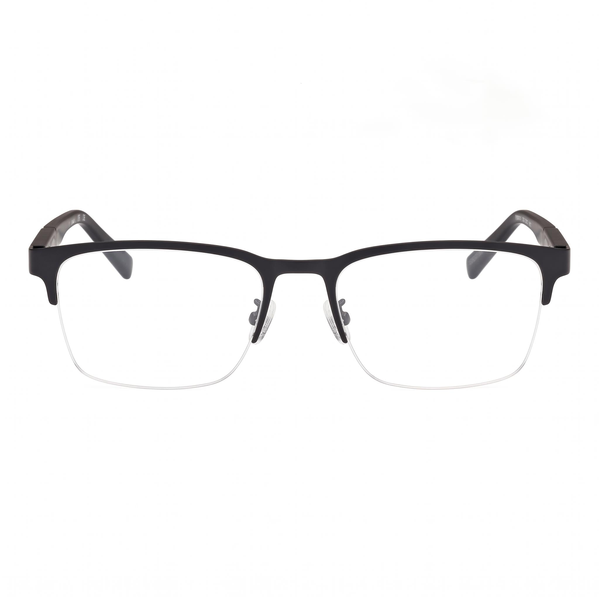 Montura óptica rectangular Timberland para hombre con marco de metal en blanco y negro y lentes transparentes de 56 mm, Photo 2
