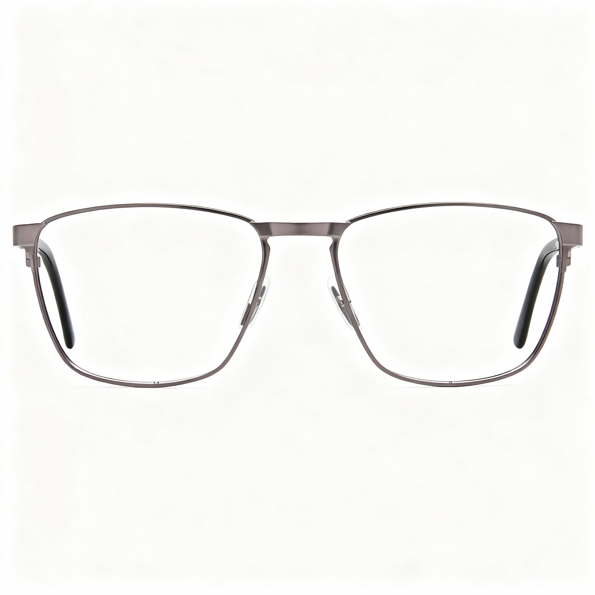 SMITH RALSTON V81 Men's Square Full Rim Metal Eyeglasses Dark Ruthenium Black Clear Lens 56mm, Photo 3