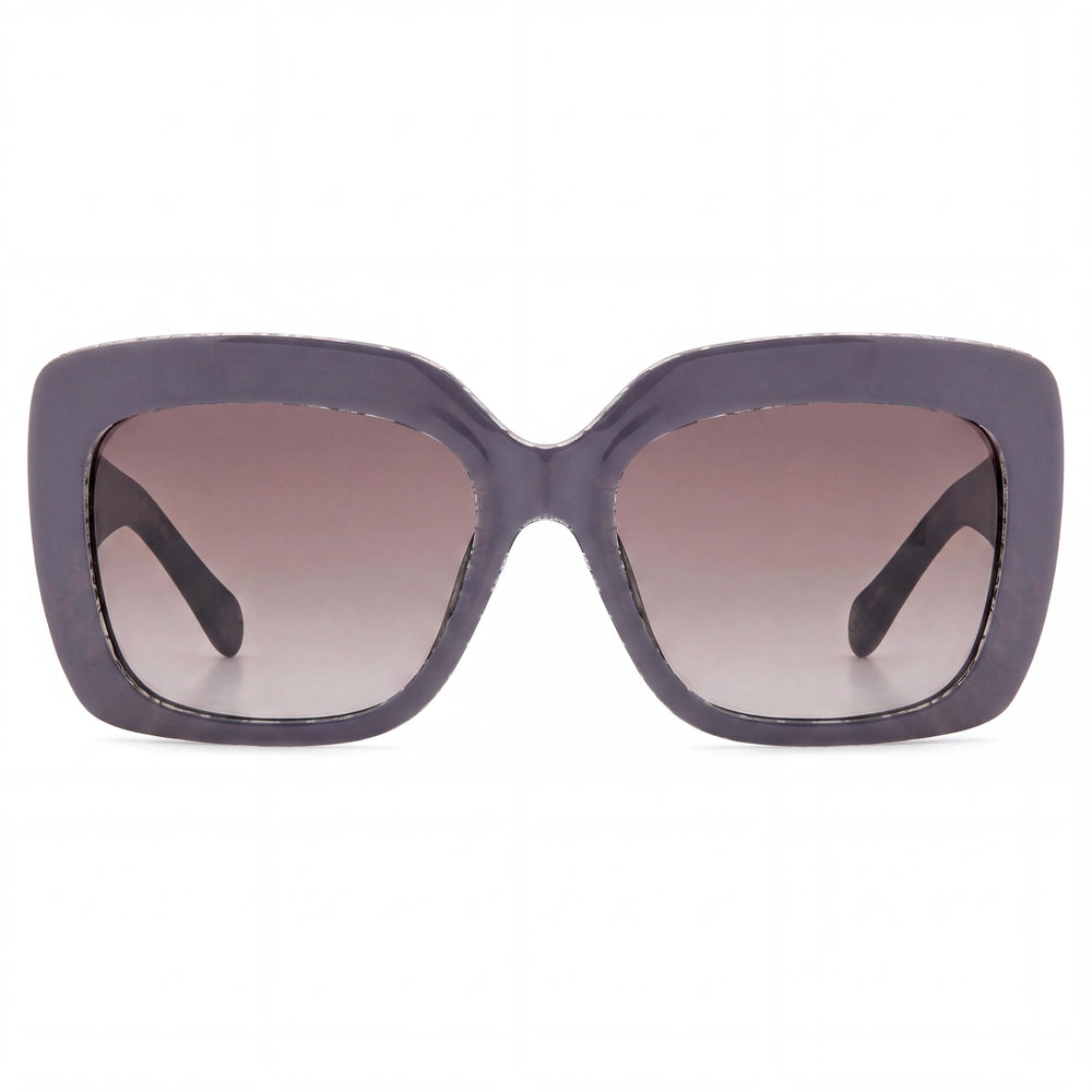 Gafas de Sol Rectangulares Fossil Fos 3158/S para Mujer, Color Malva/Marrón, Lentes Marrones Degradadas, Protección UV, 54mm