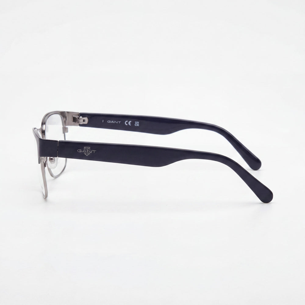 Gafas Ópticas GANT Trendy Unisex, Montura Metálica Azul Brillante, Lentes Multicolor, Ancho de Lente 52mm