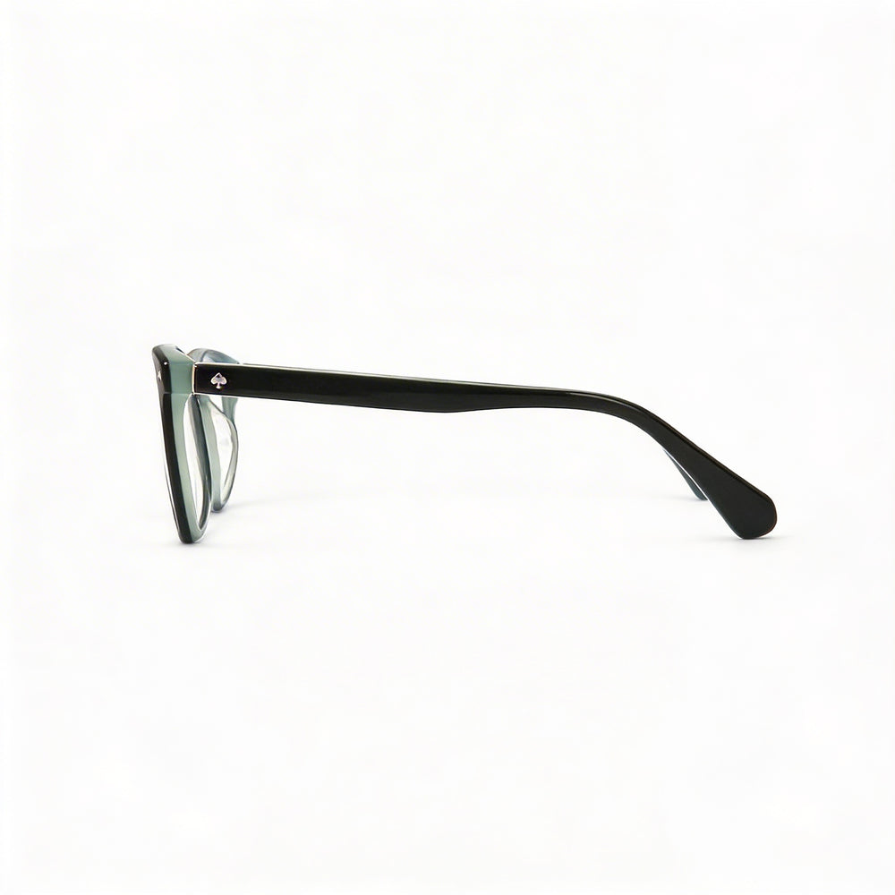 kate spade new york KAMILA Gafas Cuadradas Verdes de Acetato para Mujer, Cristales de Demostración Transparentes, Aptas para Prescripción Médica 50-17-140