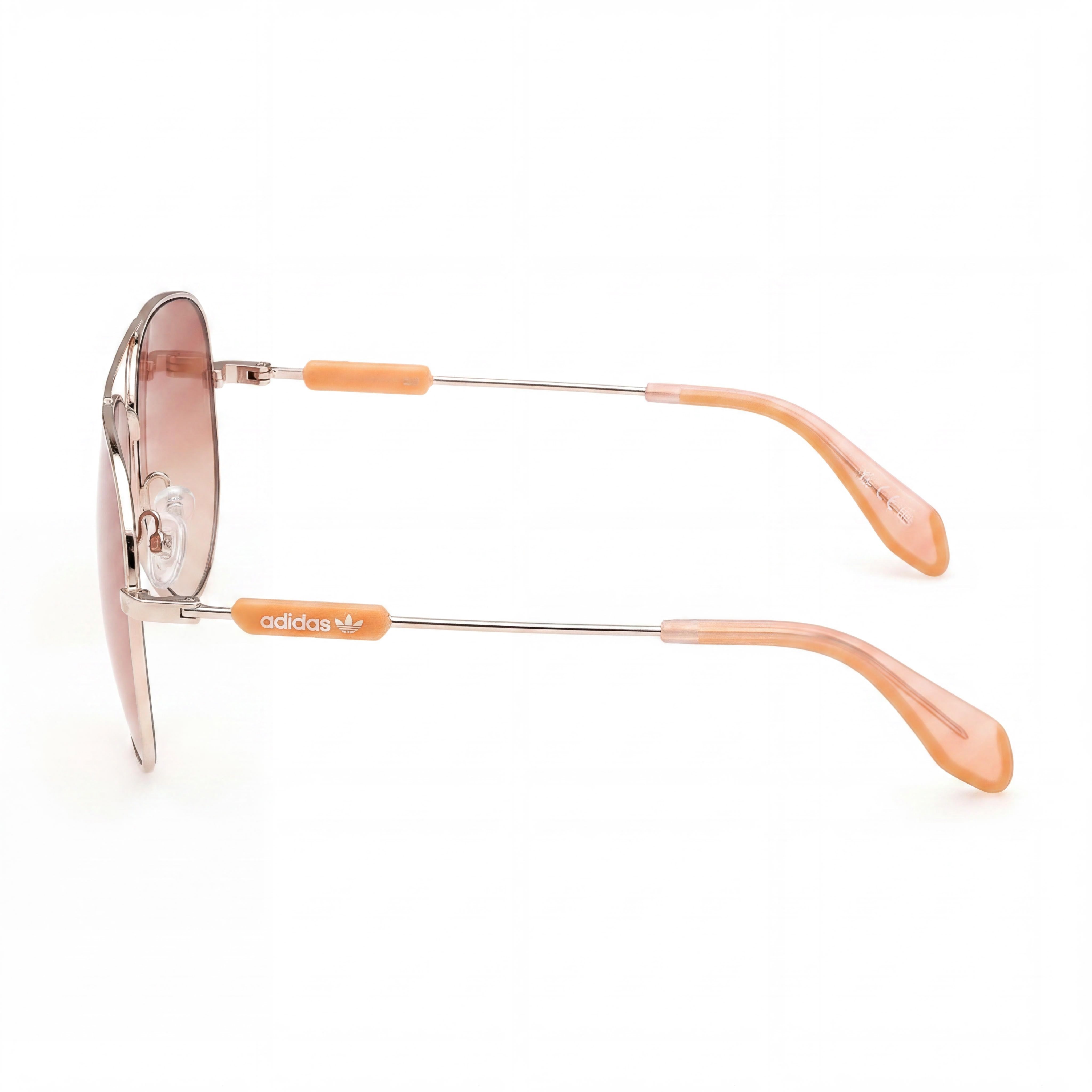 Gafas de sol unisex adidas OR0085 de estilo casual con montura de plástico dorado y lentes de espejo Roviex de 59 mm, Photo 3