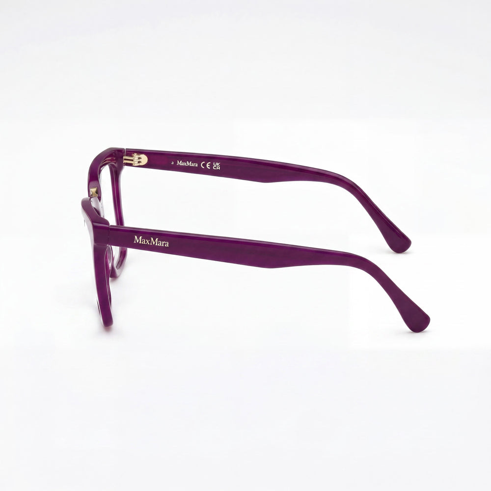 Gafas MaxMara MM5111 de policarbonato con montura de plástico violeta brillante para mujer, tamaño 54-16-140mm
