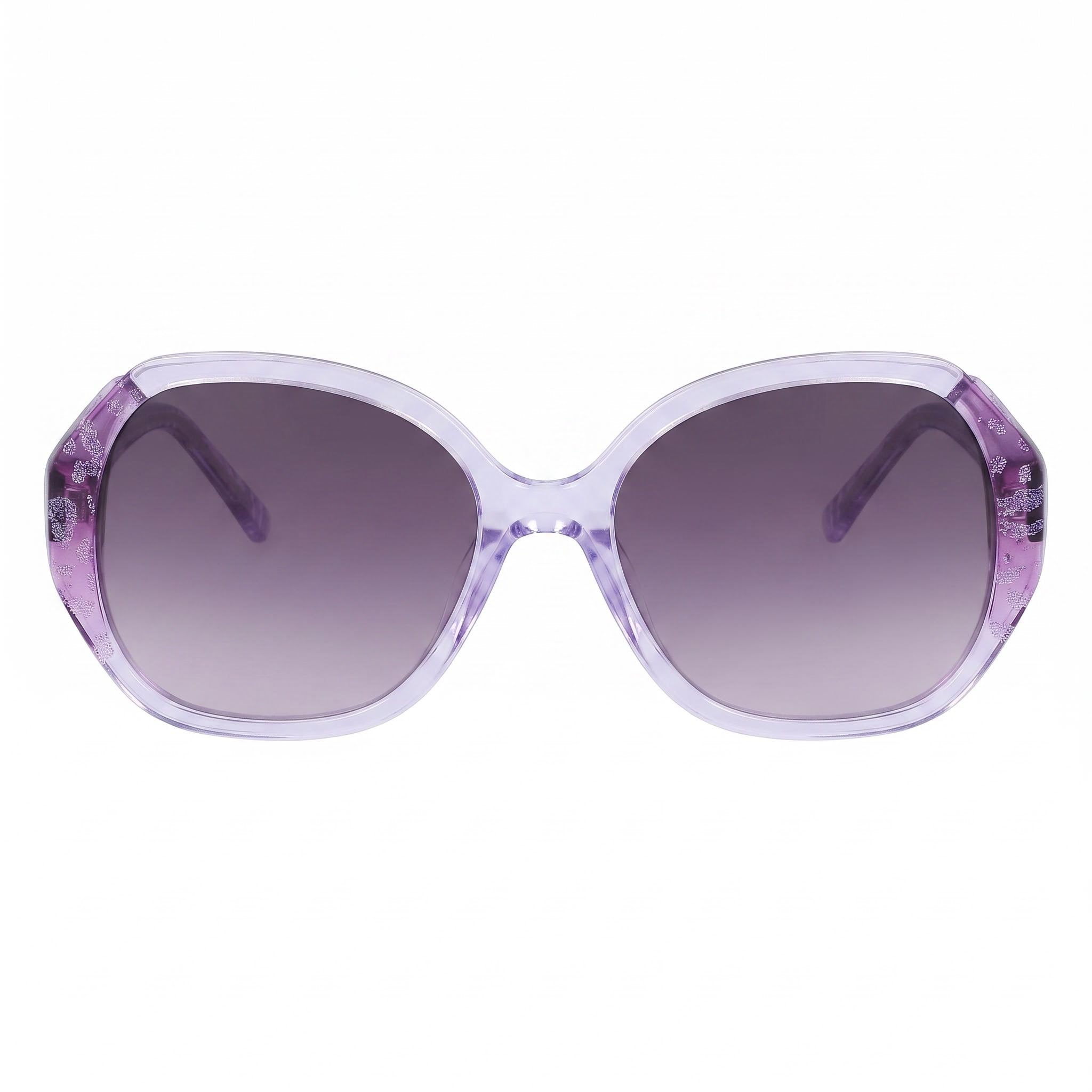 BEBE Classic Women's Animal Plum Acetate Frame UV Protection Non-Polarized Eyewear 54mm Lens Width, Photo 2