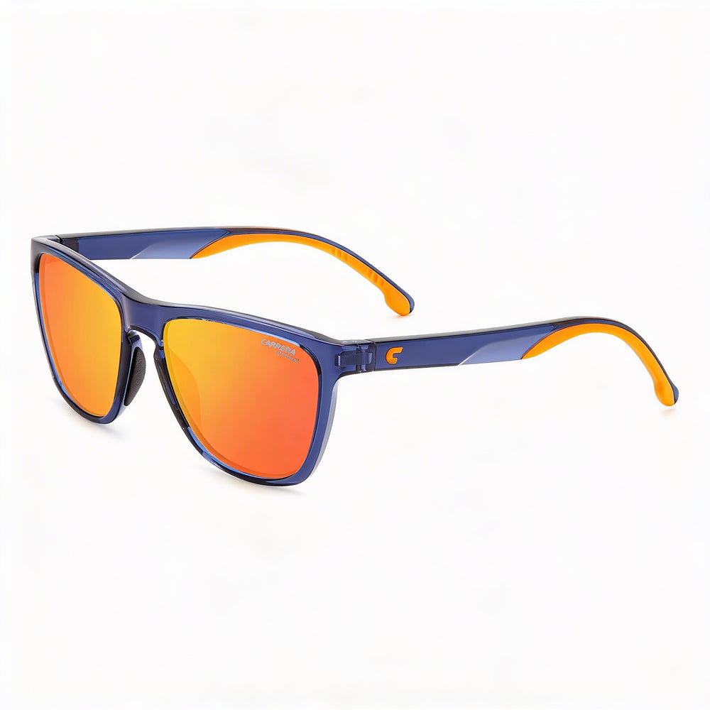 Carrera Classic Unisex Blue Orange Frame Blue Lens Injection Propionate Sunglasses UV Protection 56mm