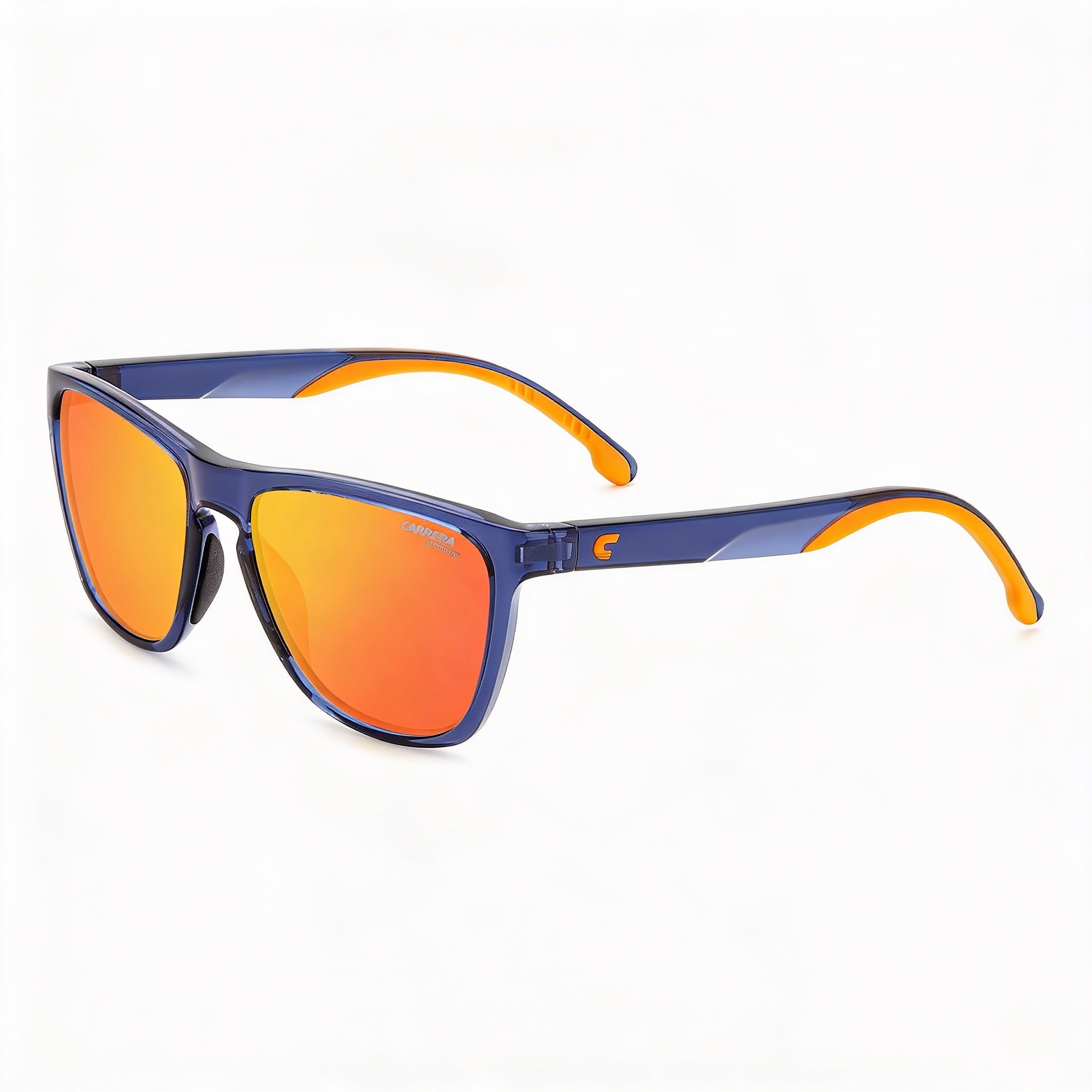 Carrera Classic Unisex Blue Orange Frame Blue Lens Injection Propionate Sunglasses UV Protection 56mm, Photo 2