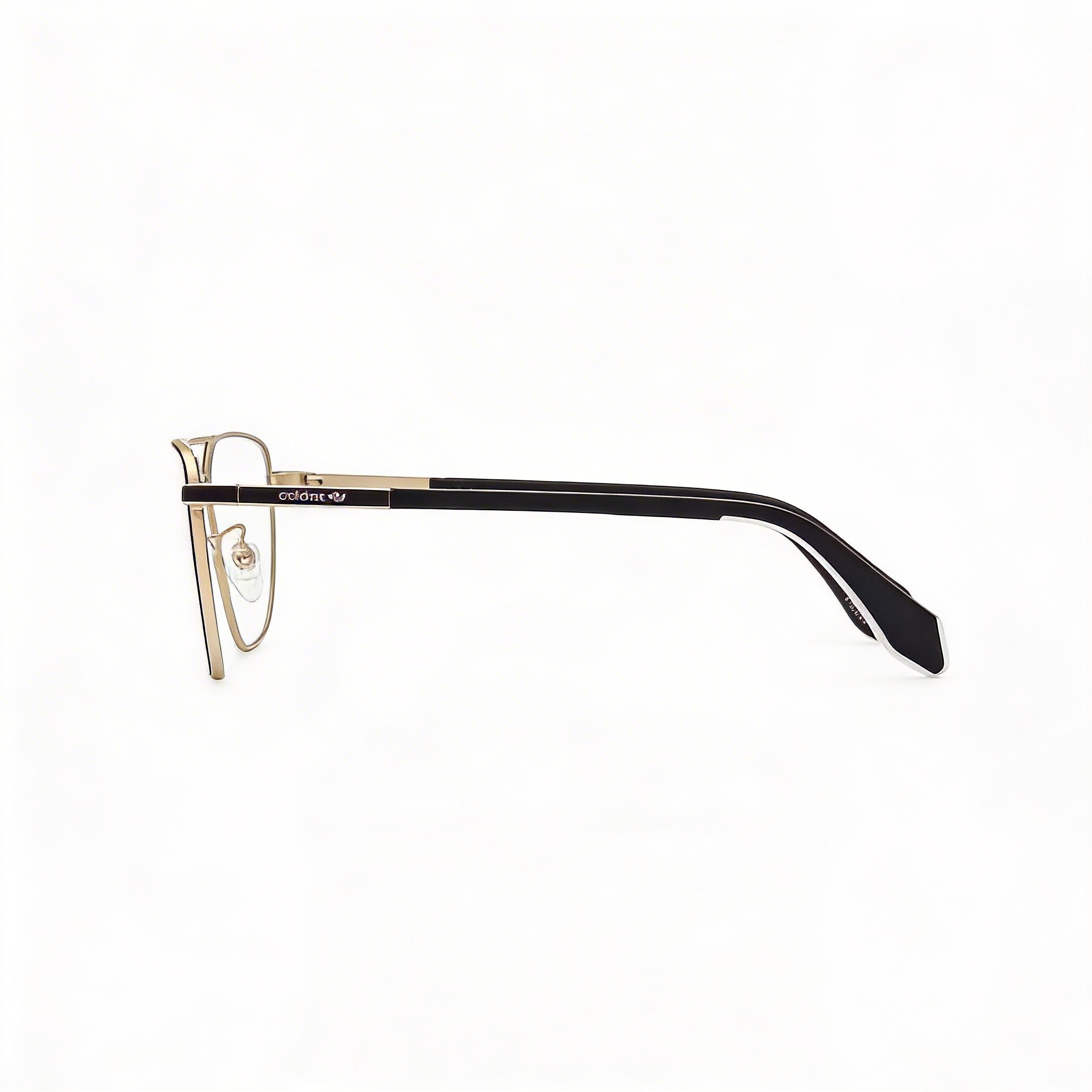 Adidas Originals Or5069 Men’s Lightweight Pale Gold Metal Frame Eyeglasses with Clear Polycarbonate Lenses 56mm, Photo 3