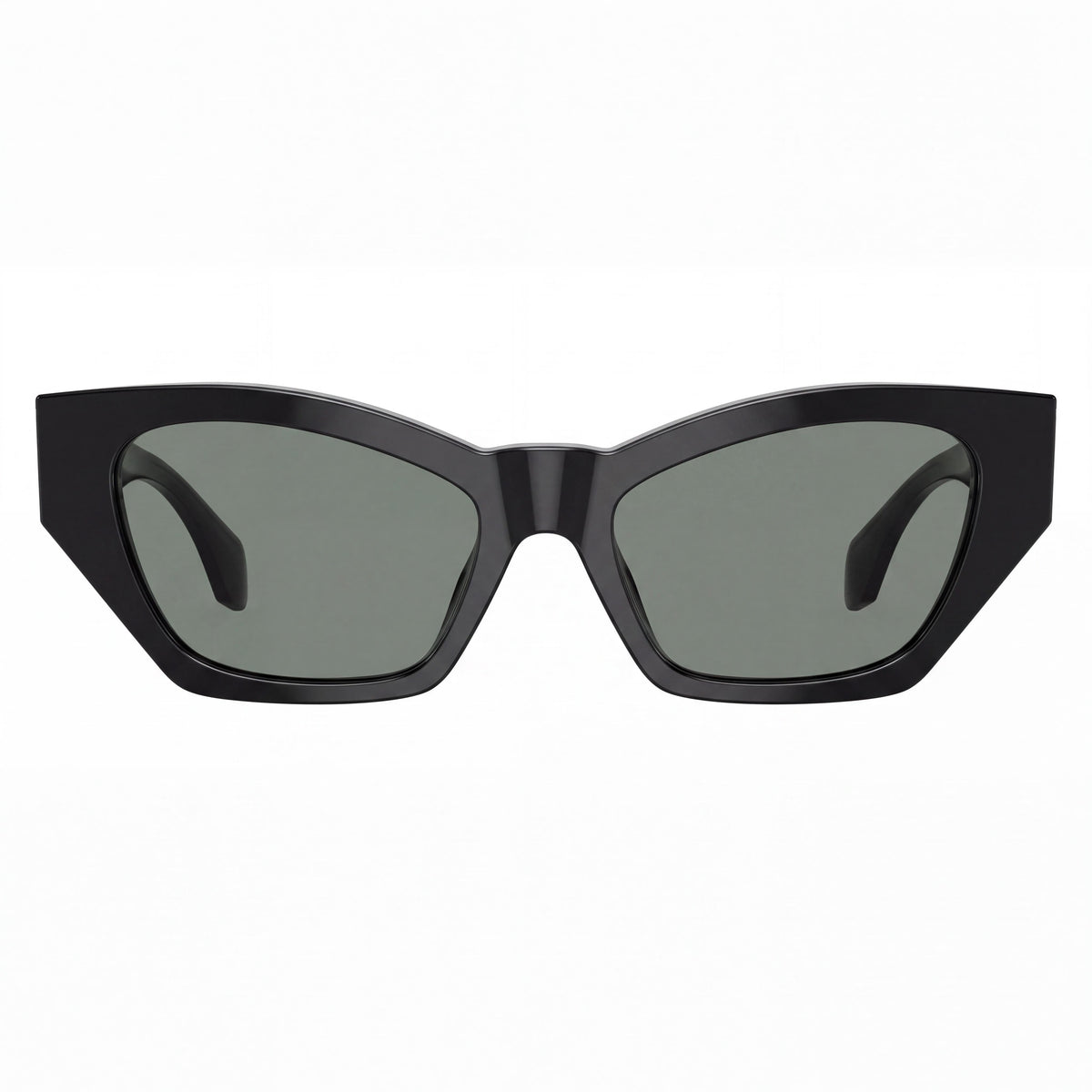 Versace Women's Classic Cat Eye Full Rim Sunglasses, Black Plastic Frame, Non-Polarized, 53mm, Photo 2