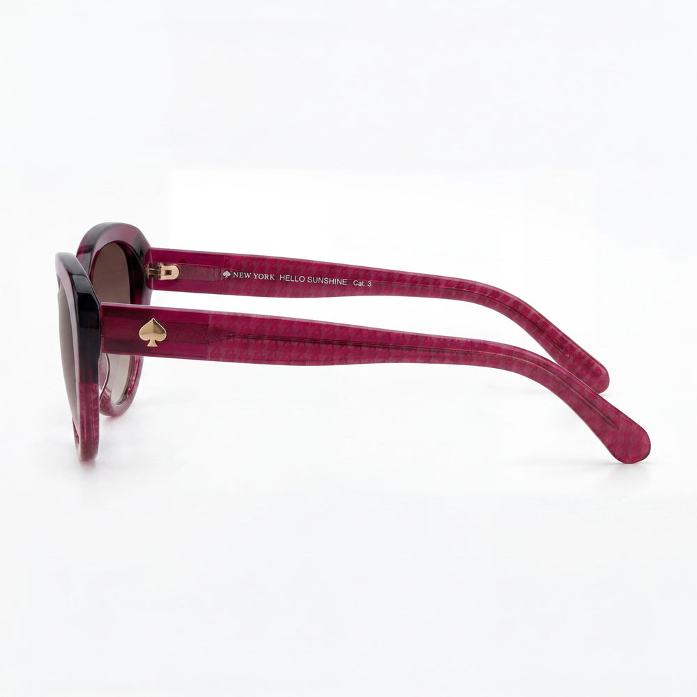 kate spade new york Ks Josi/S Gafas de Sol de Acetato para Mujer, Montura Rojo Borgoña Rosa Doble Tono, Lentes Rosas Doble Tono con Protección UV 55mm
