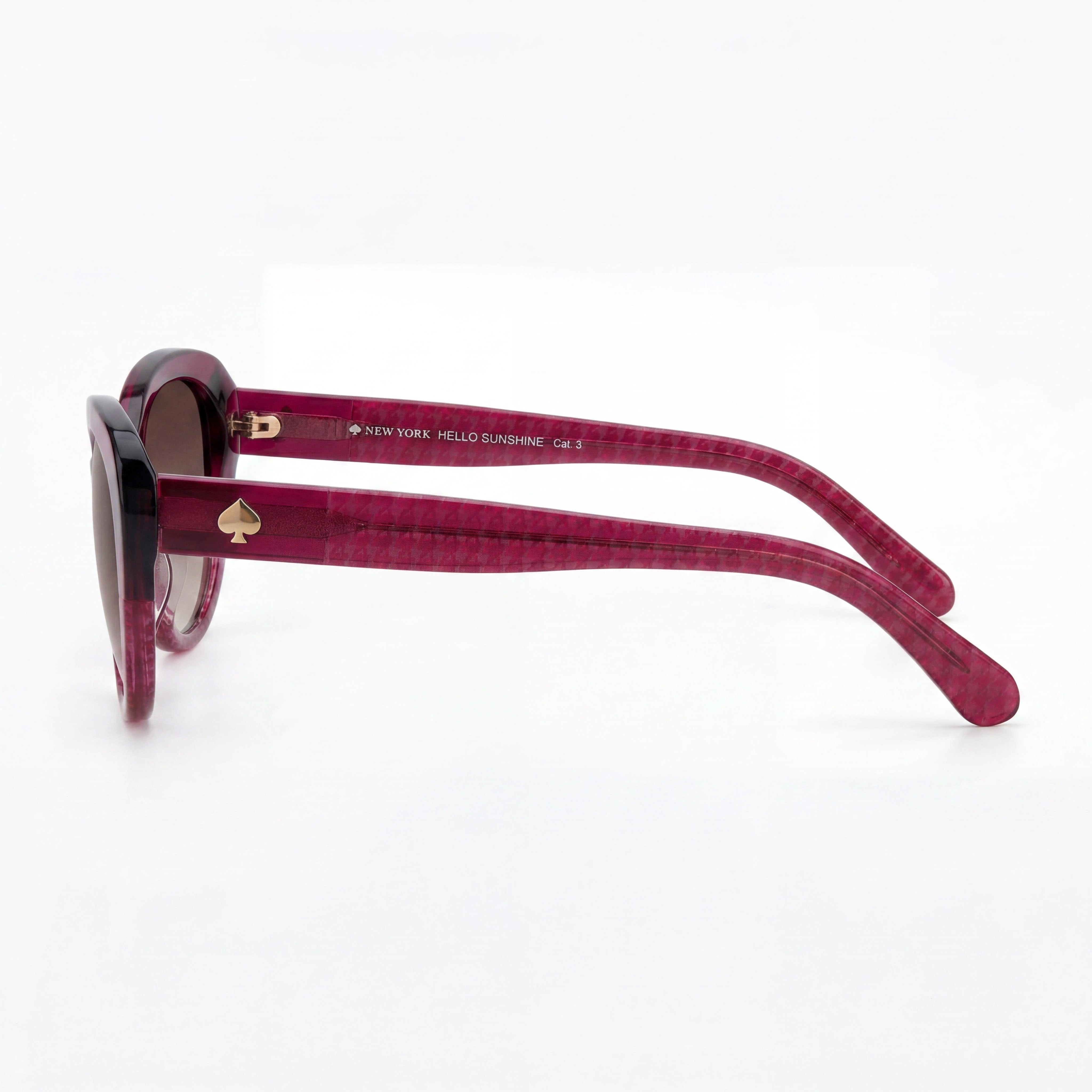 kate spade new york Ks Josi/S Women's Acetate Burgundy Wine Pink Doubleshade Frame Pink Doubleshade Lenses UV Protection 55mm, Photo 3