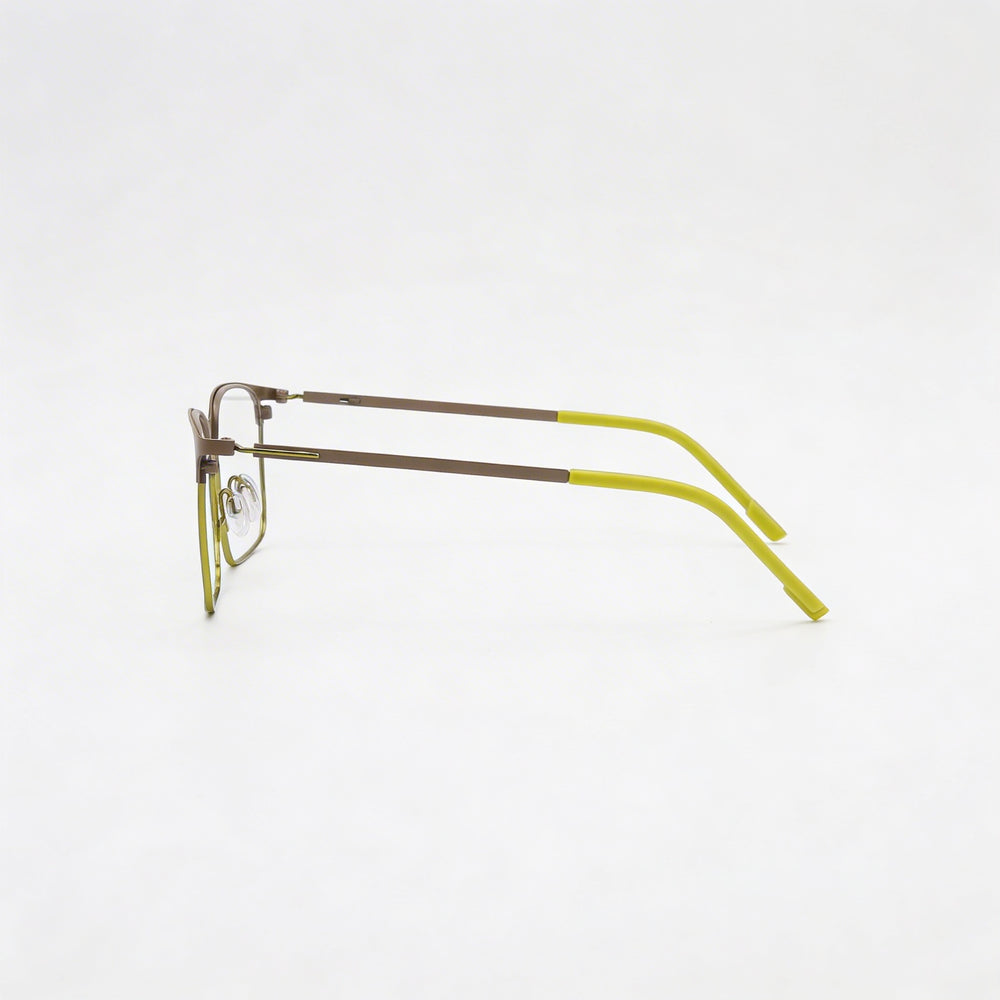Gafas Flexon E1140 de acetato unisex color gris mate y verde matcha de 54 mm