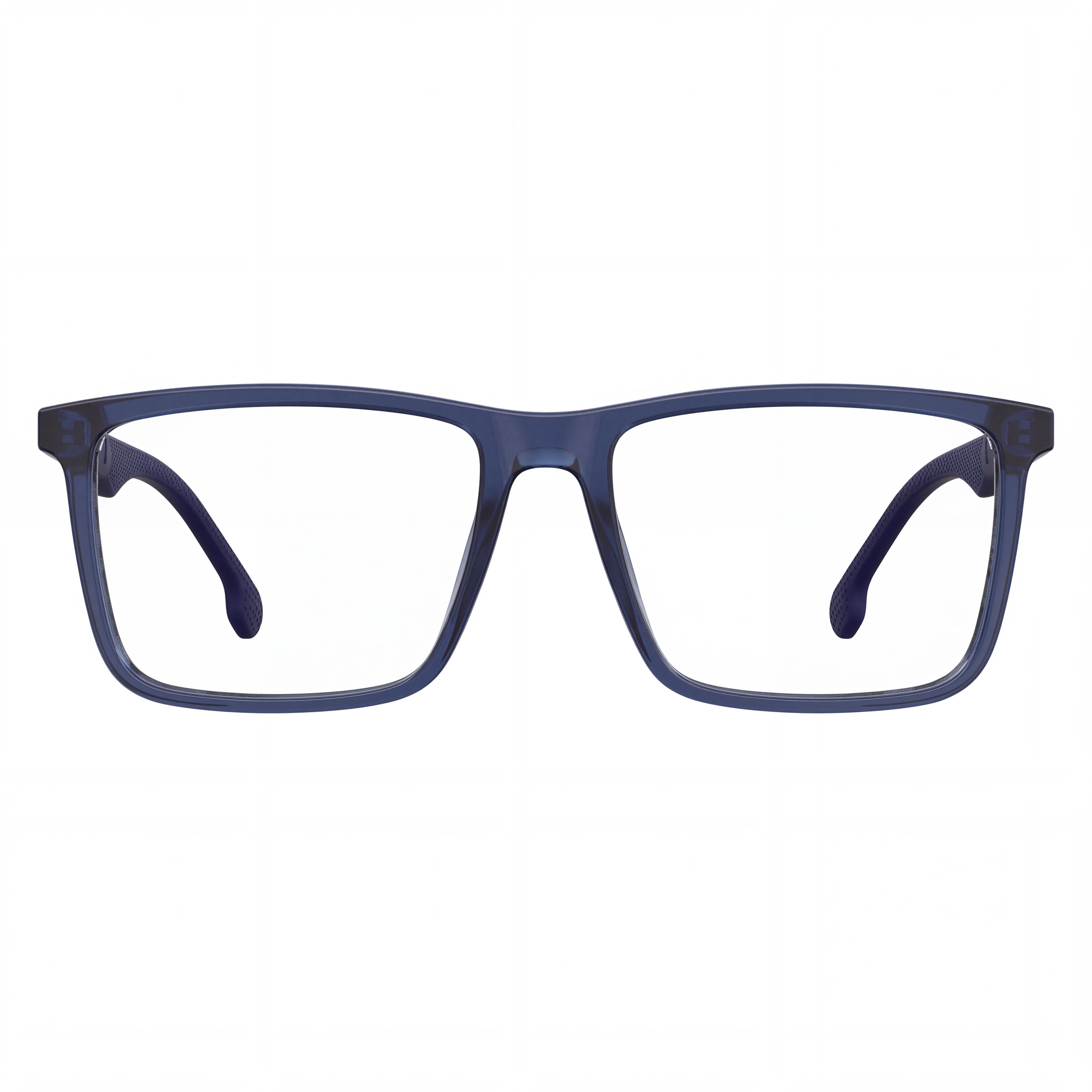 Carrera CARRERA 8839 Unisex Rectangular Composite Eyeglasses Matte Blue Print Grey 55mm, Photo 2