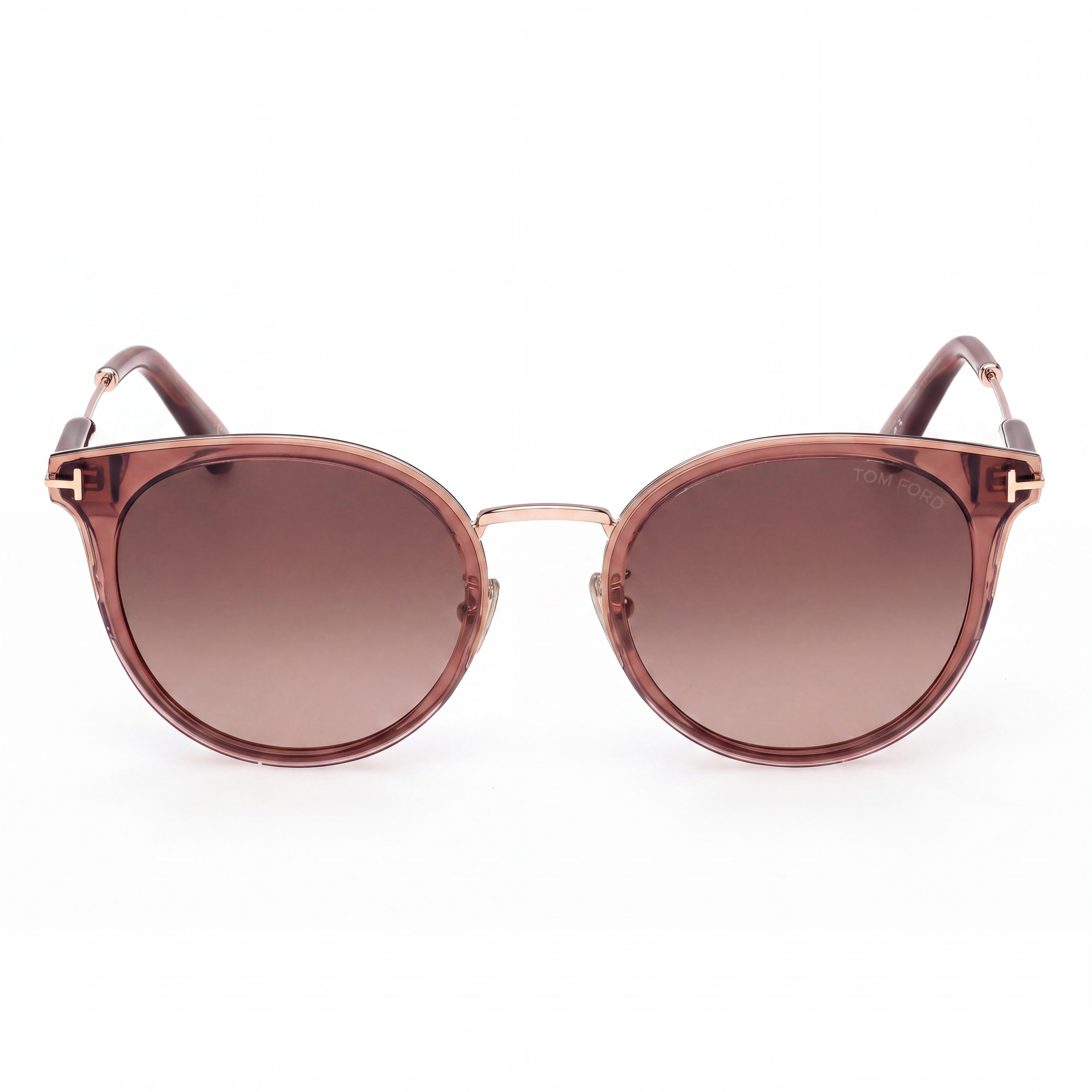 Gafas Tom Ford Ft1244-k unisex de montura inyectada color marrón claro no polarizadas, tamaño de montura 54/22/145, Photo 2