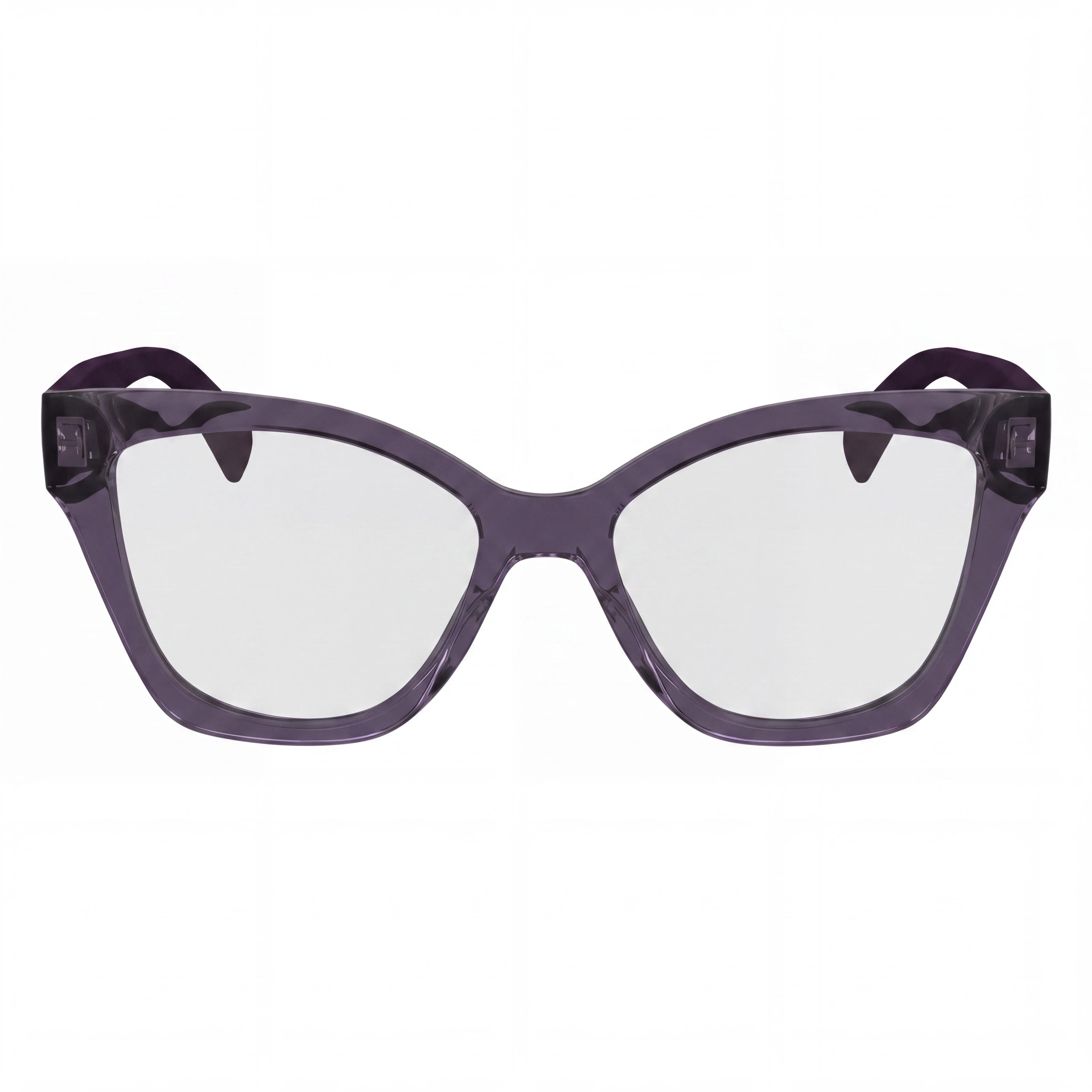 KARL LAGERFELD KL6150 Women's Modern Style Violet Injected Ophthalmic Eyeglasses, Polycarbonate Lenses, 53mm, Photo 2