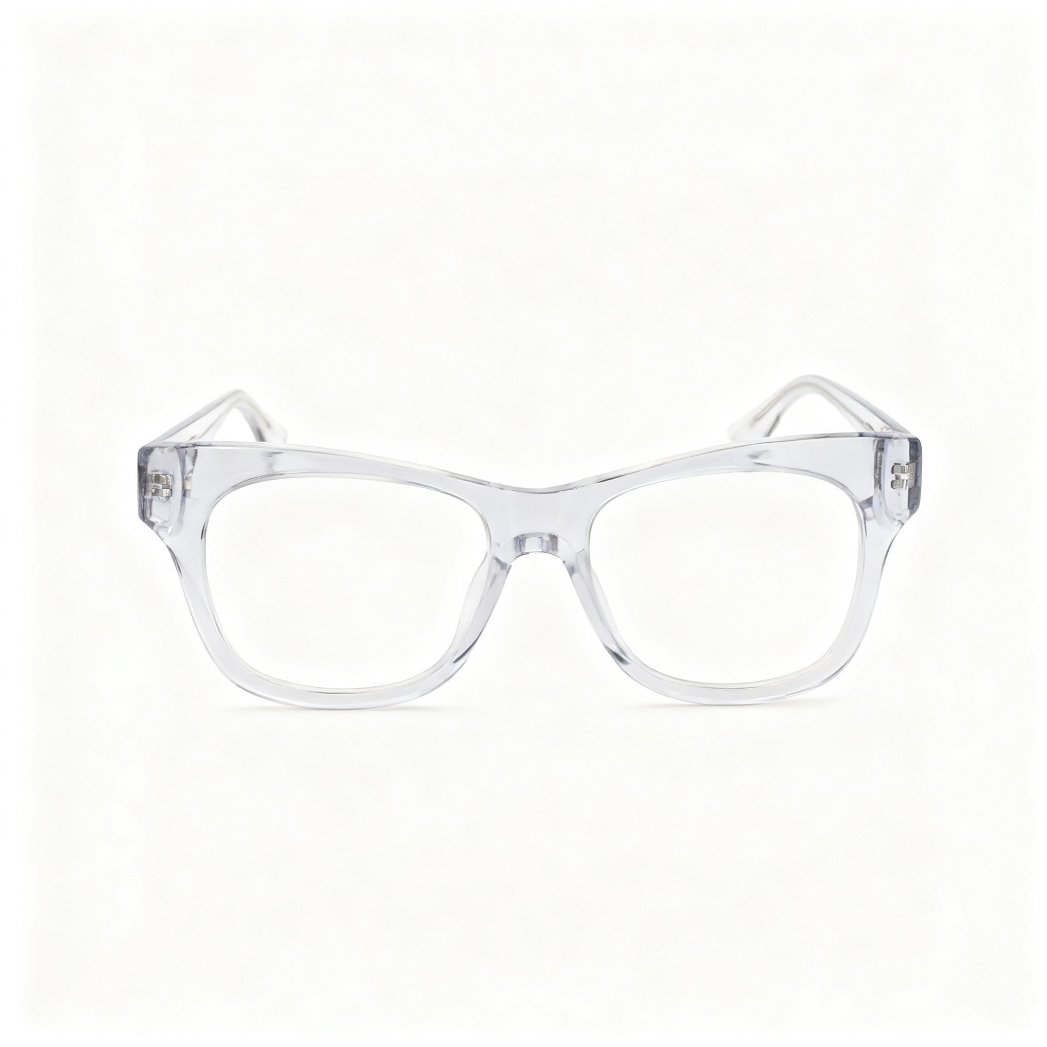 MCALLISTER Mc4504 Men's Cat-Eye Metal Grey Crystal Polarized Clear Polycarbonate Eyeglasses 52-19-140, Photo 3