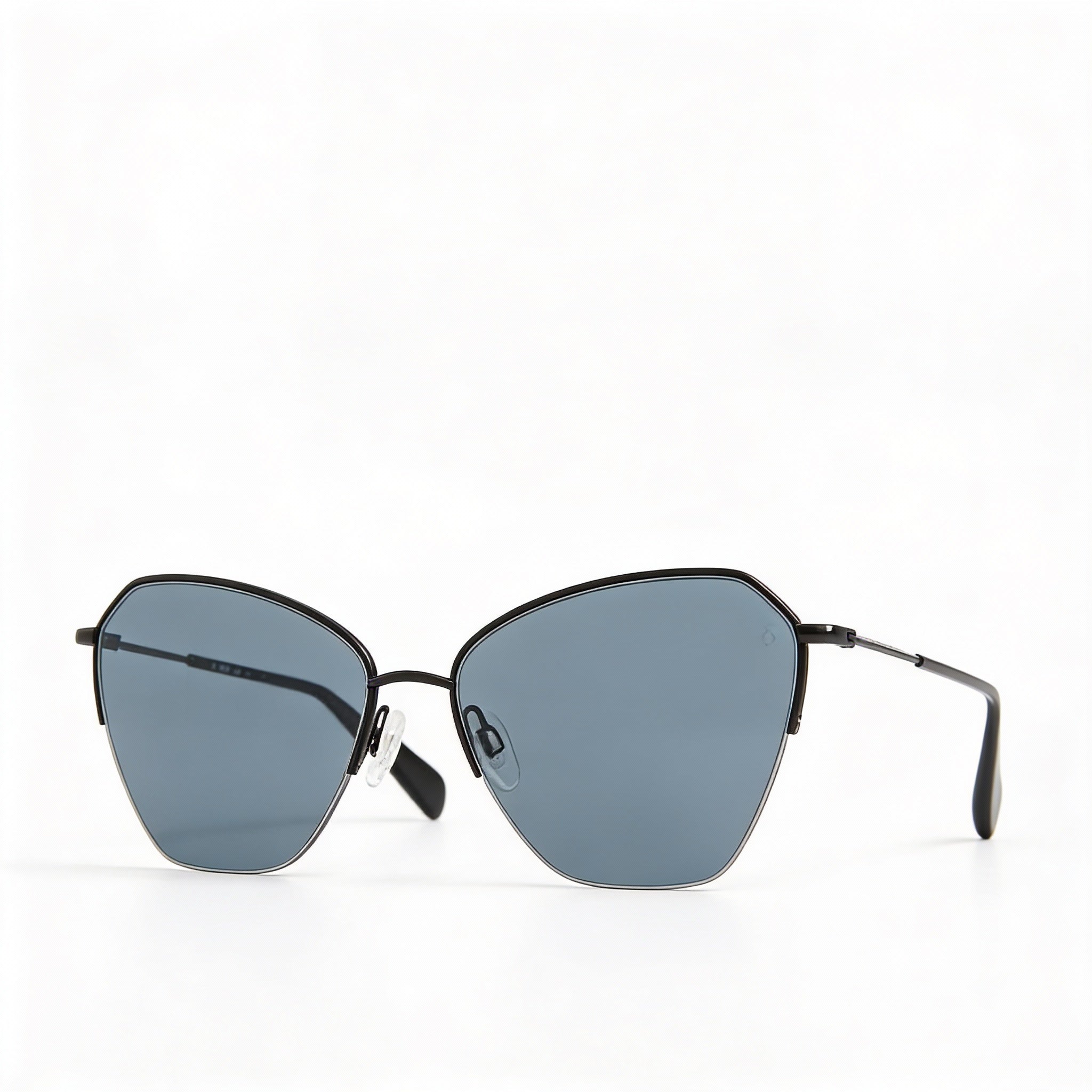 Gafas de sol Wayfarers de acero inoxidable gris mate para mujer, no polarizadas, de 58 mm, de Rag & Bone, Photo 1