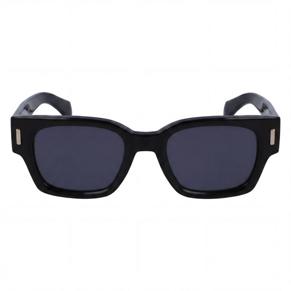Gafas de sol Salvatore Ferragamo SF2010S para hombre con montura de acetato negro, protección UV 400, lentes de policarbonato, 52mm