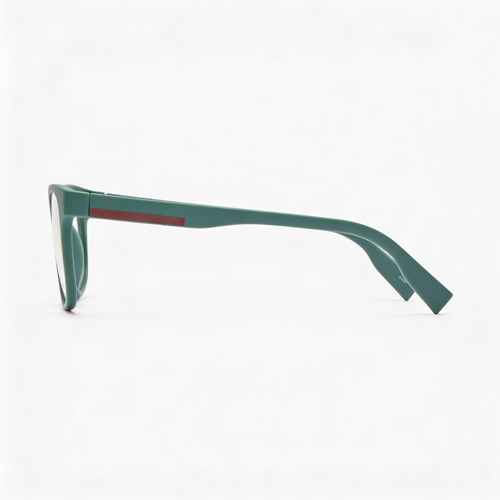Gafas de sol Lacoste L2913 modernas para mujer con montura de acetato verde mate y lentes no polarizadas de 53 mm