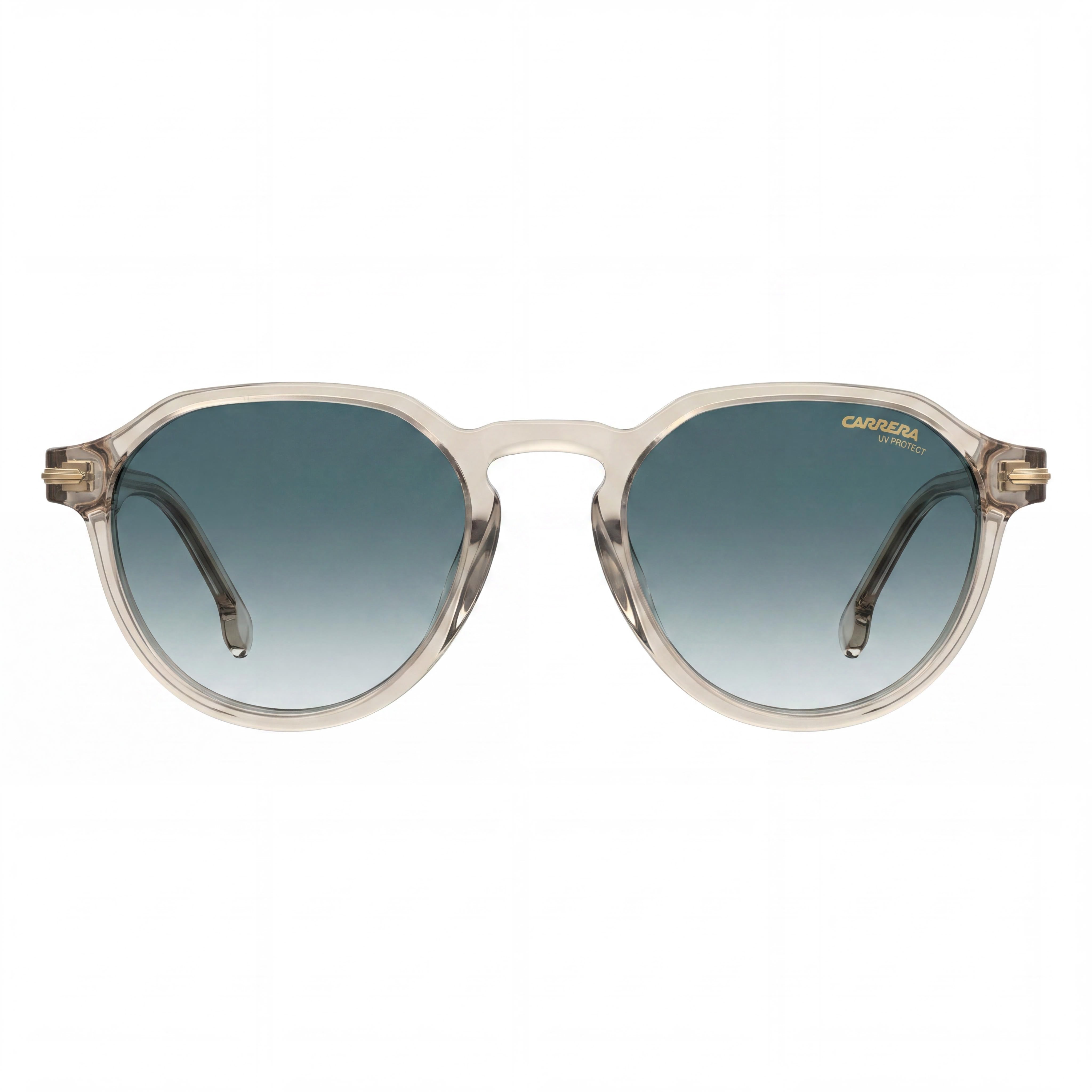 Gafas de sol unisex Carrera 314/S con montura de acetato, color beige azul oscuro y lentes azul oscuro, protección UV de 50 mm., Photo 2