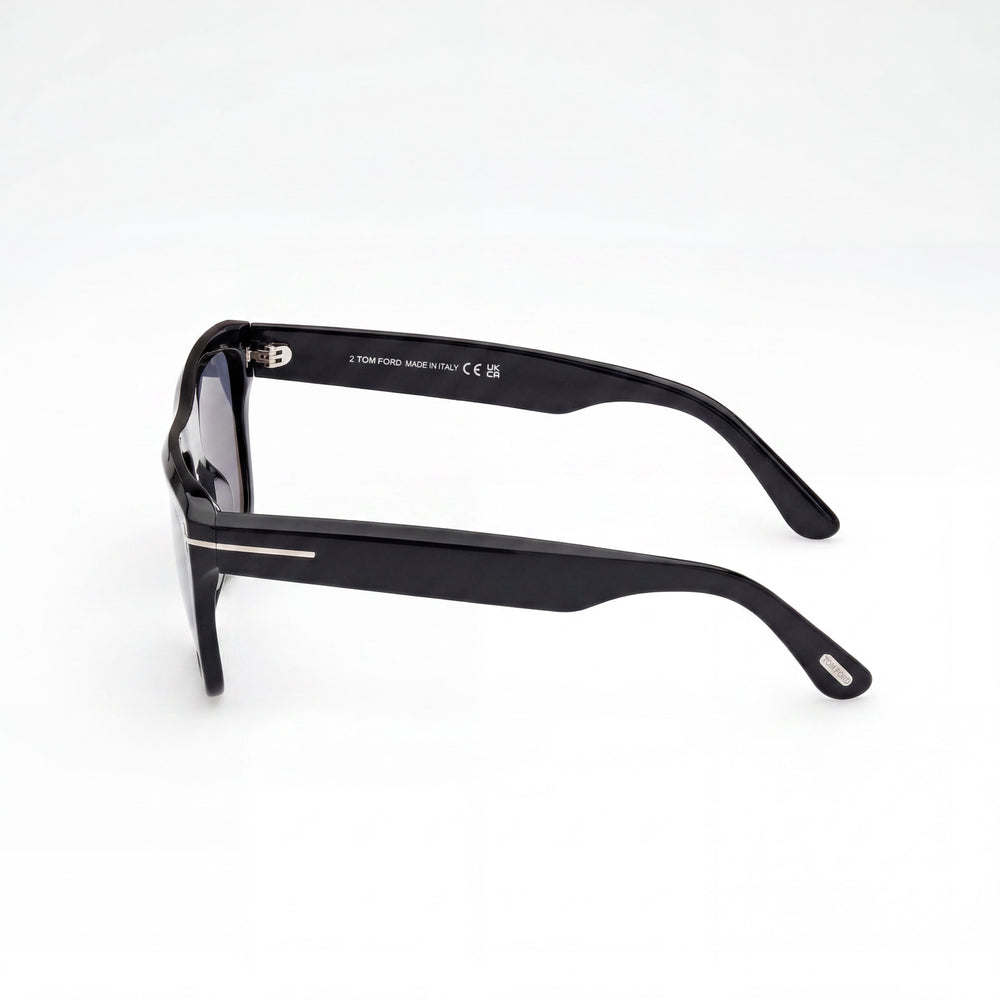 Tom Ford Alberto FT1077-N Unisex Multi-coloured Plastic Smoke Polarized UV Protection 55mm Sunglasses