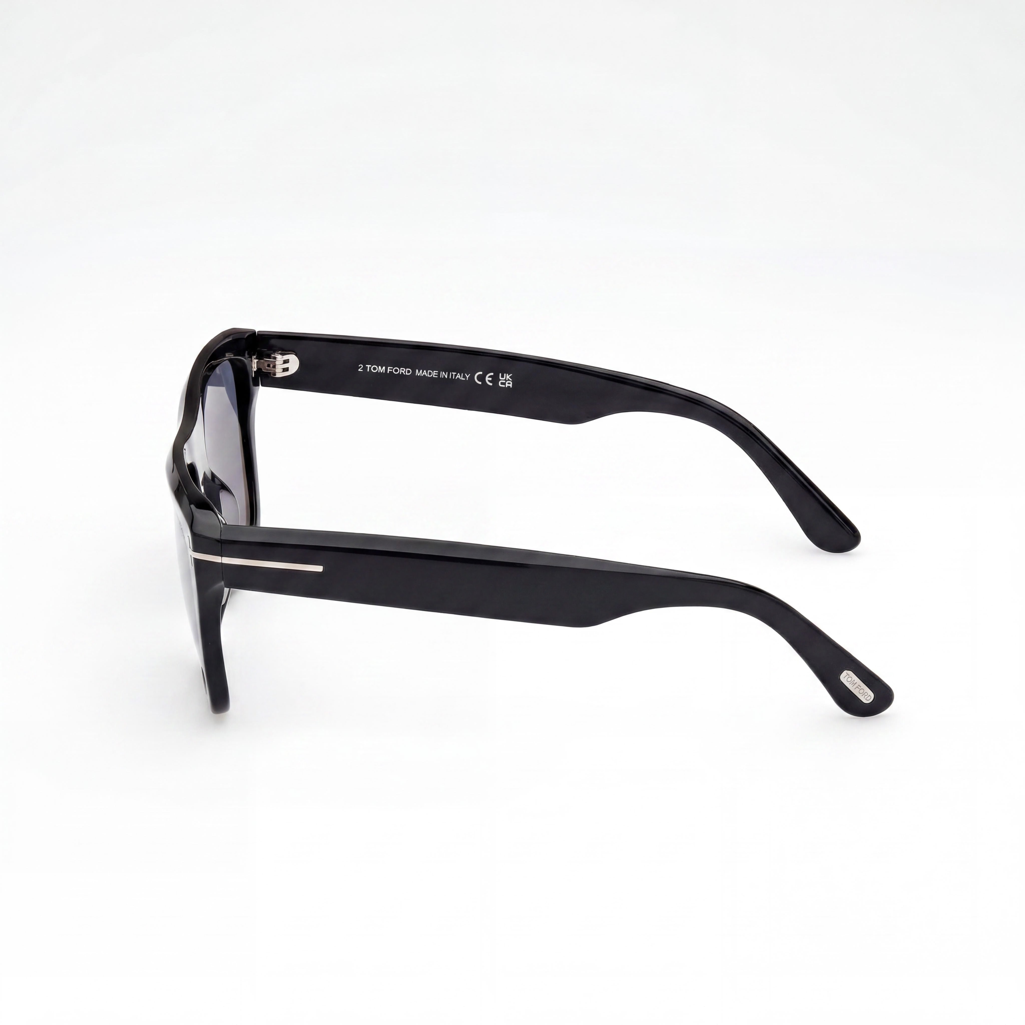 Tom Ford Alberto FT1077-N Unisex Multi-coloured Plastic Smoke Polarized UV Protection 55mm Sunglasses, Photo 3