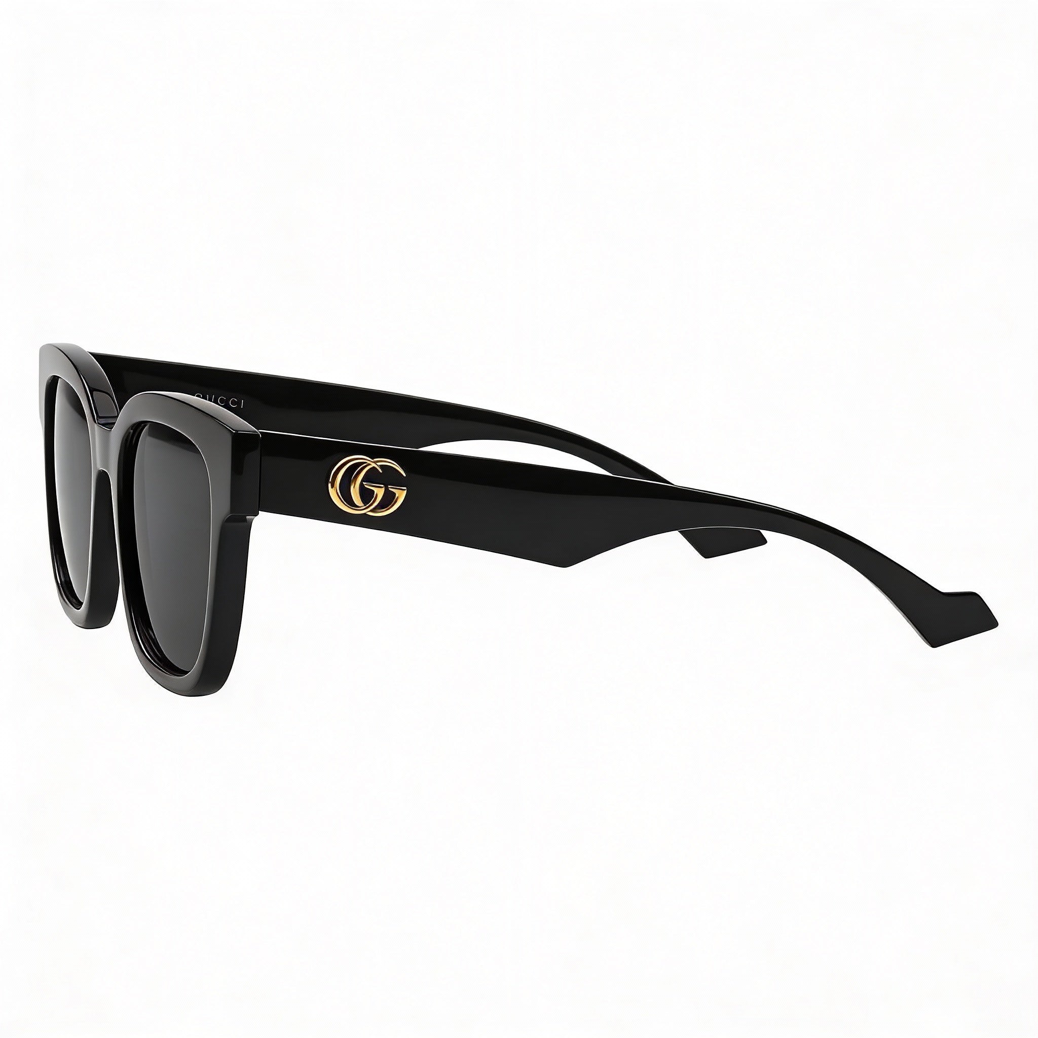Gucci GG0998S - Montura de plástico negro brillante para mujer con lentes degradados en gris y negro con protección UV (52 mm), Photo 2