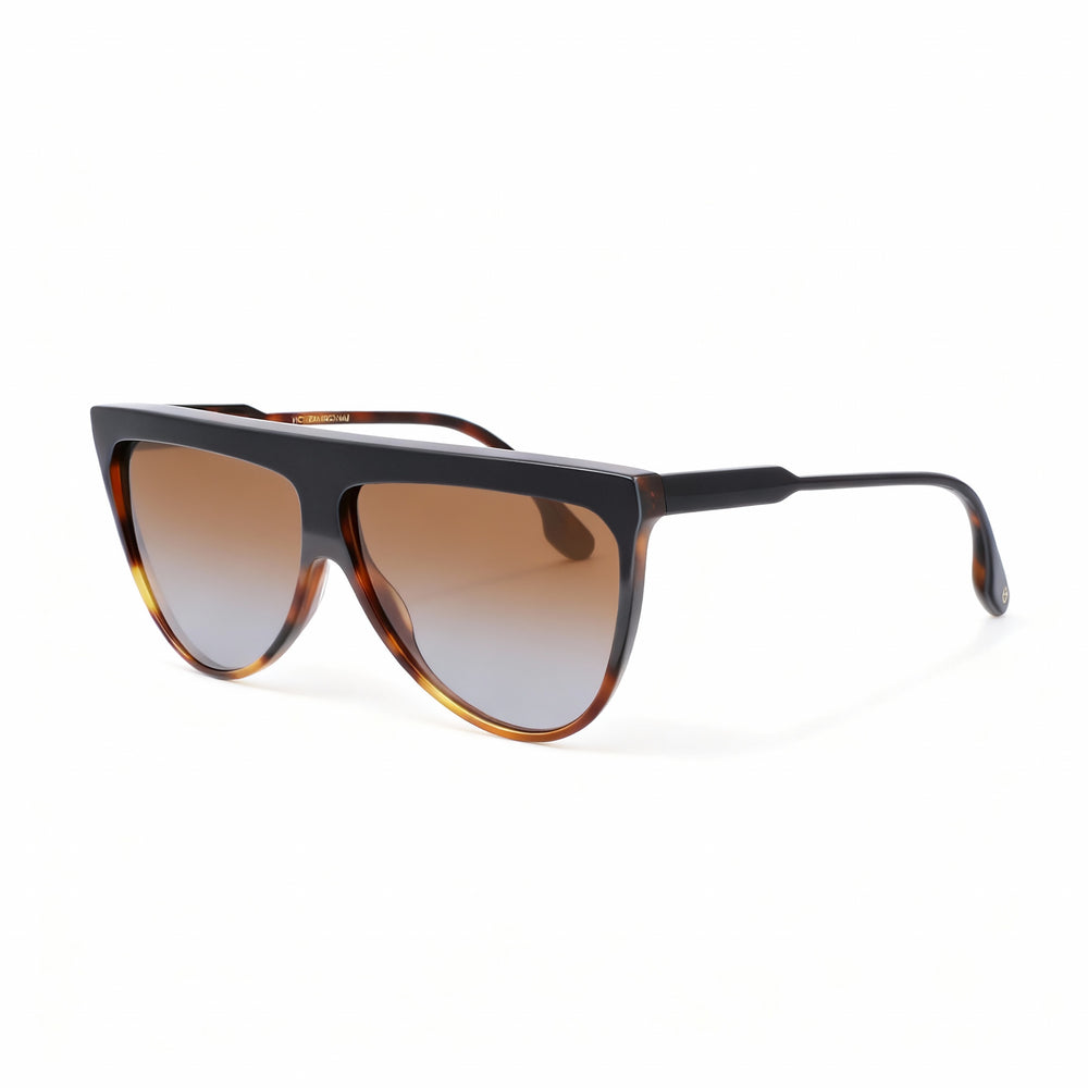 Victoria Beckham Modern Women's Black Tortoise Acetate Pilot Frame Non-Polarized UV Protection 65mm Sunglasses