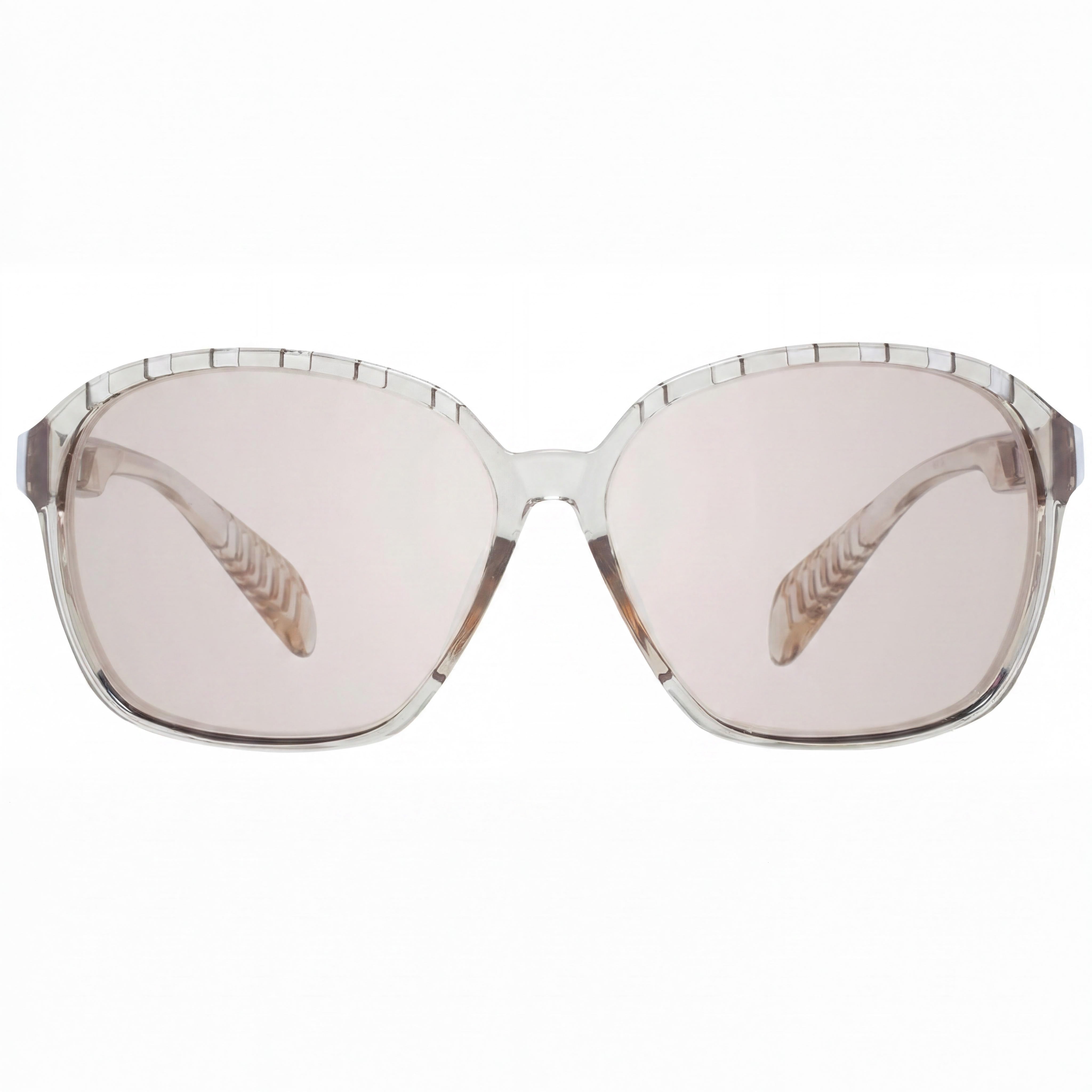 Adidas Classic Women's Plastic Sunglasses Shiny Light Brown Frame Brown Mirror Gradient Non-Polarized UV400 62mm, Photo 2
