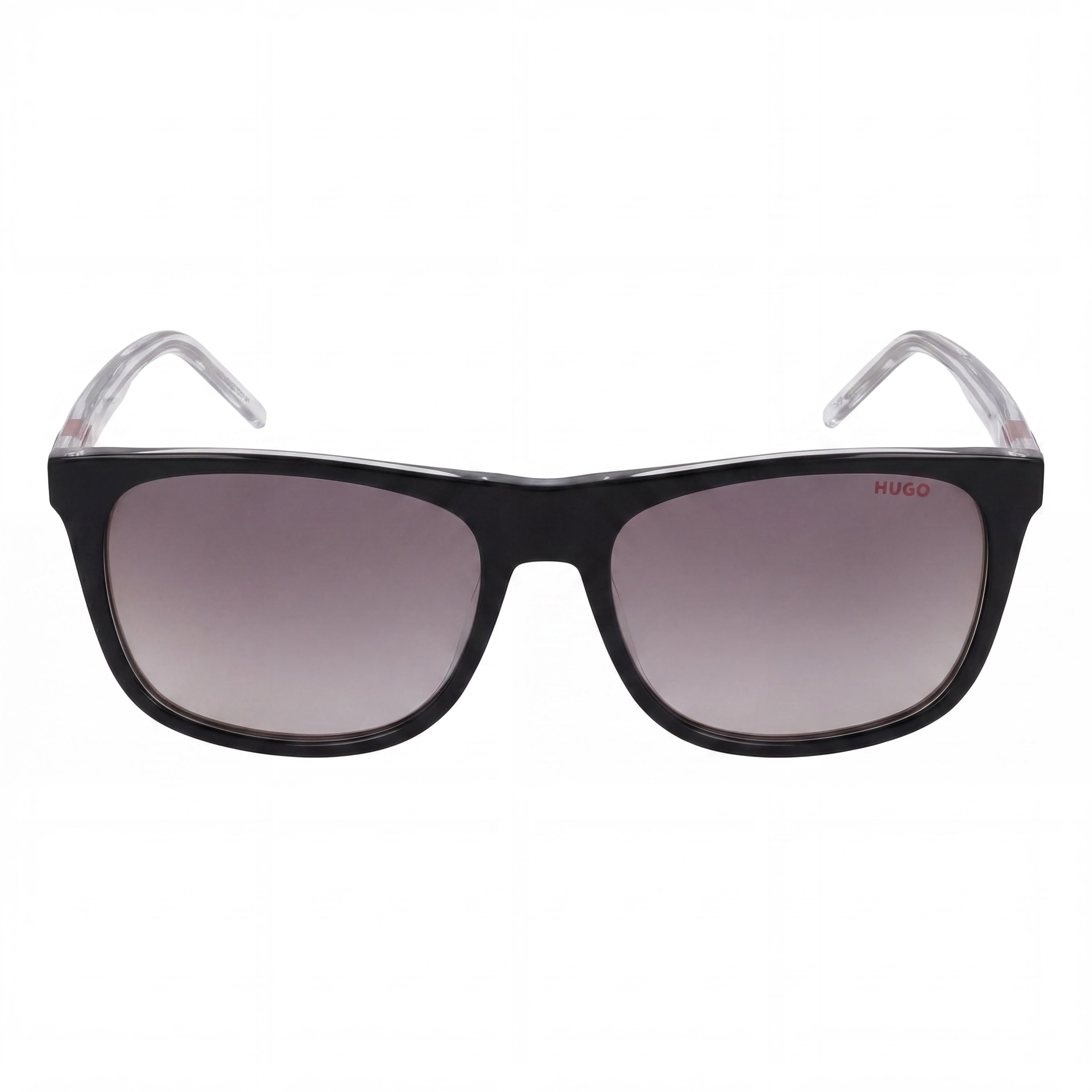 Gafas de sol clásicas HUGO para mujer, de acetato negro y cristal, con lentes de policarbonato con protección UV, 56 mm, Photo 2
