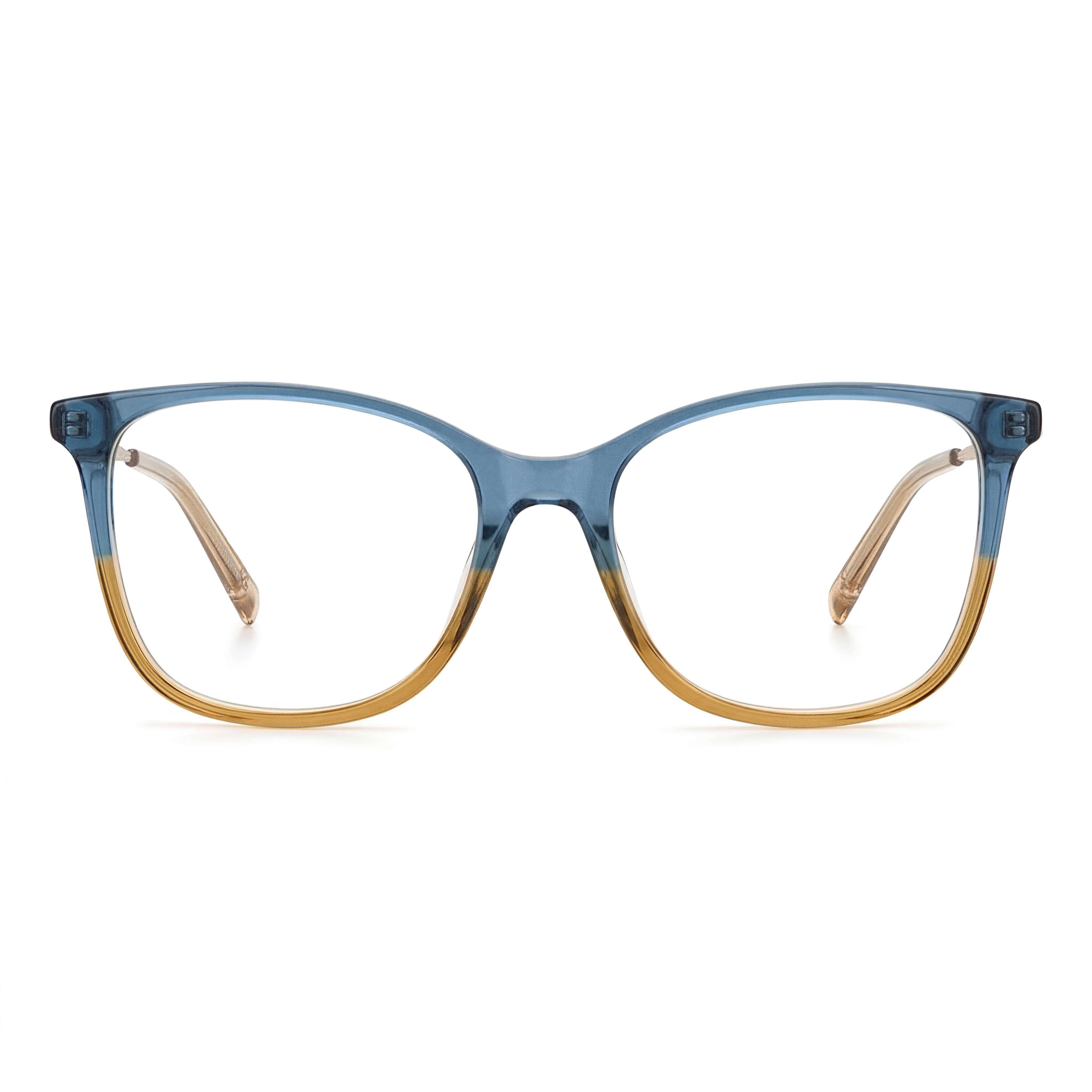 Gafas ópticas de hombre Missoni estilo moderno de acetato en azul beige con lentes azul beige 54-16-145, Photo 2