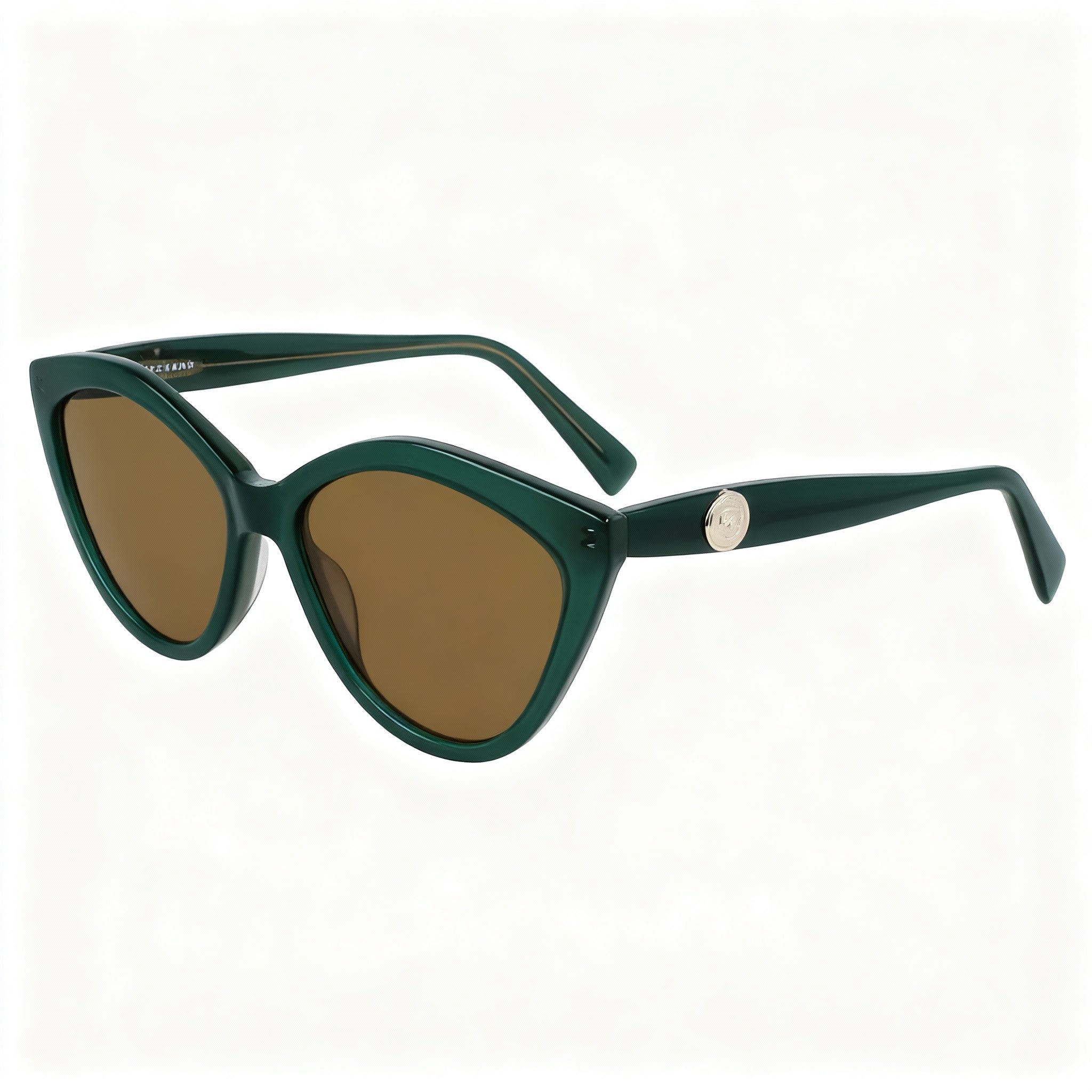 Longchamp LO730S Women’s Casual Style Green Acetate Frame Dark Green Non-Polarized UV Protection Sunglasses 56mm, Photo 3