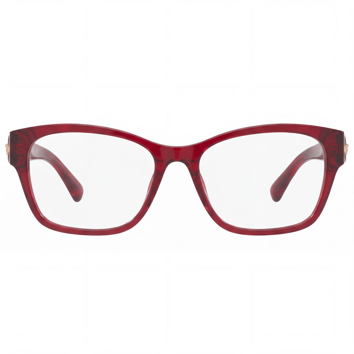 Versace Ve 3306f Women's Transparent Red Plastic Frame Eyeglasses with Non- Clear Lenses 54mm, Photo 2