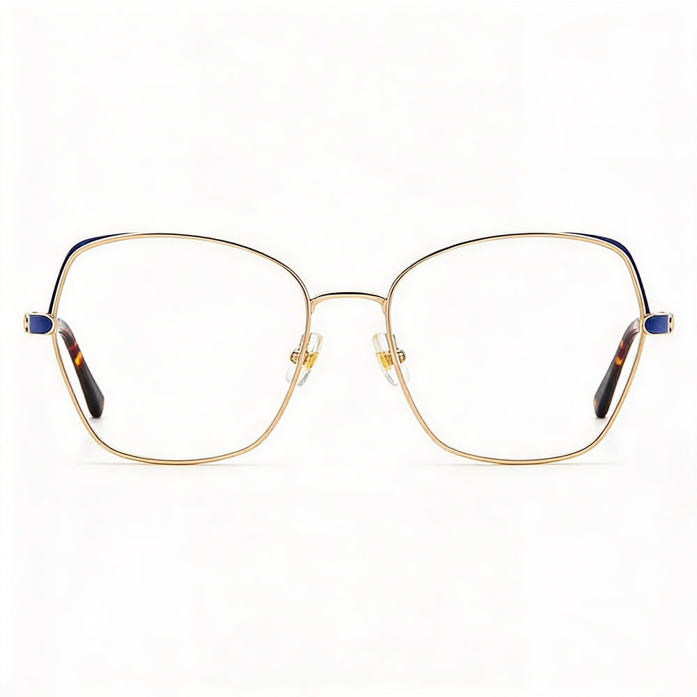 Kate Spade New York Gafas de sol polarizadas de policarbonato con montura de acetato azul y dorado casual para mujer 47.5mm