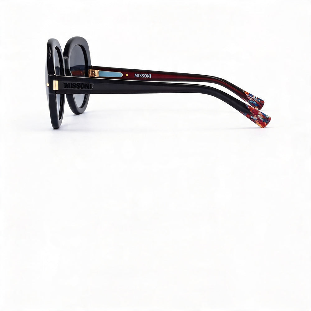 M Missoni Casual Women's Grey Acetate Sunglasses 52mm with Dark Grey Shaded UV Protected Polycarbonate Lenses