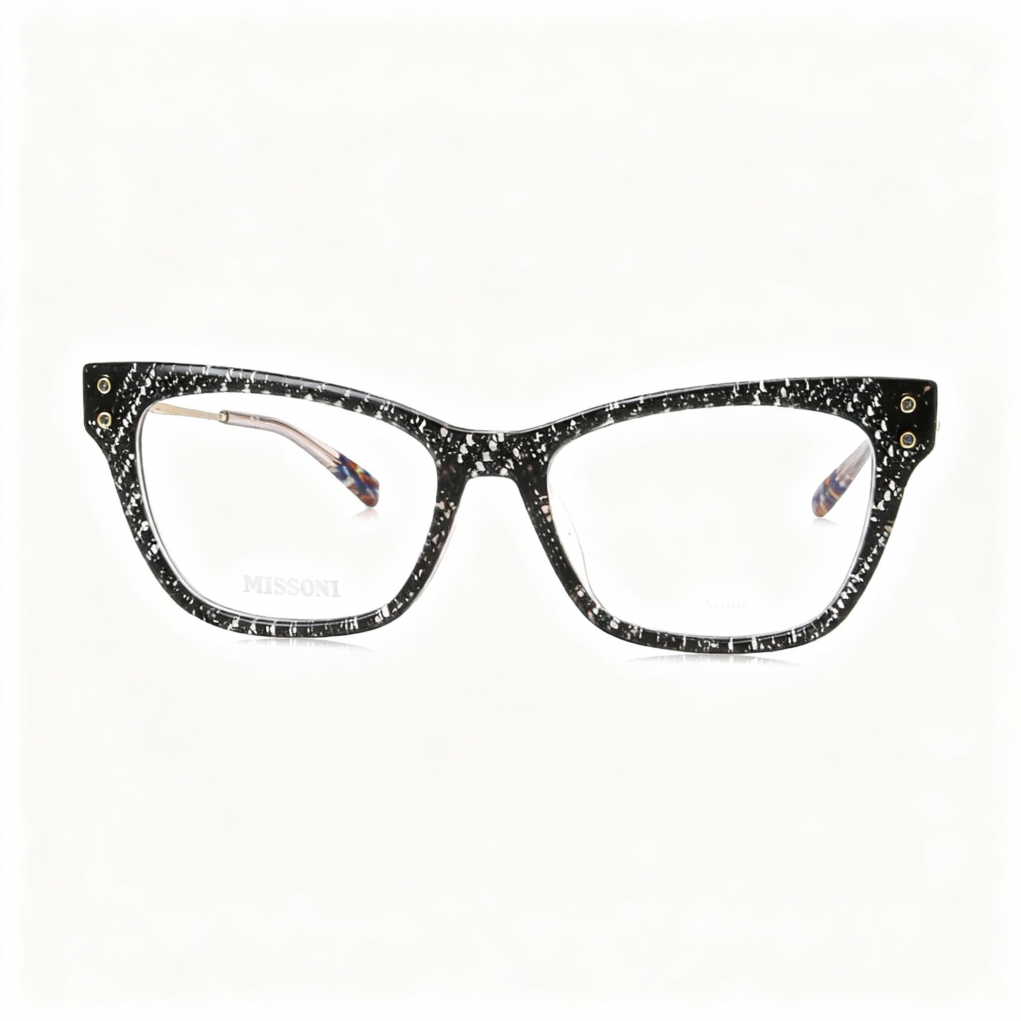 Gafas de sol modernas Missoni para mujer, con montura de poliamida, color negro nude, de policarbonato no polarizado, lentes de 52 mm, Photo 3