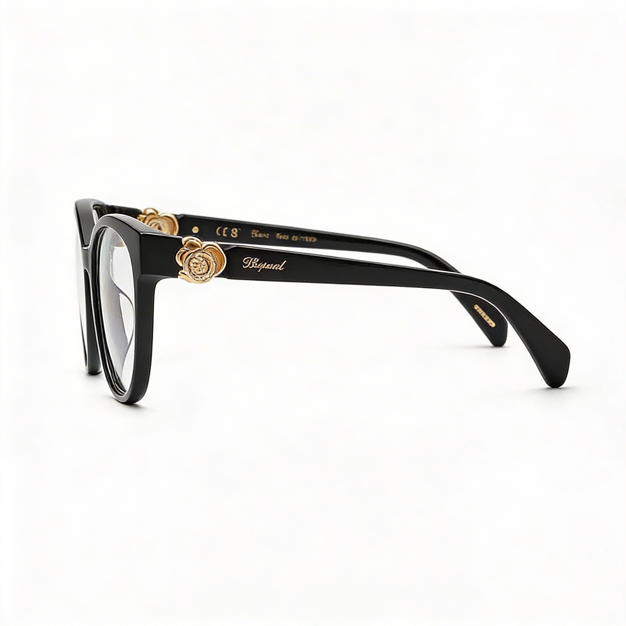 Chopard Vch356s Women's Shiny Black Acetate Eyeglass Frame, Lens 53mm, Bridge 18mm, Temple 145mm, Photo 3