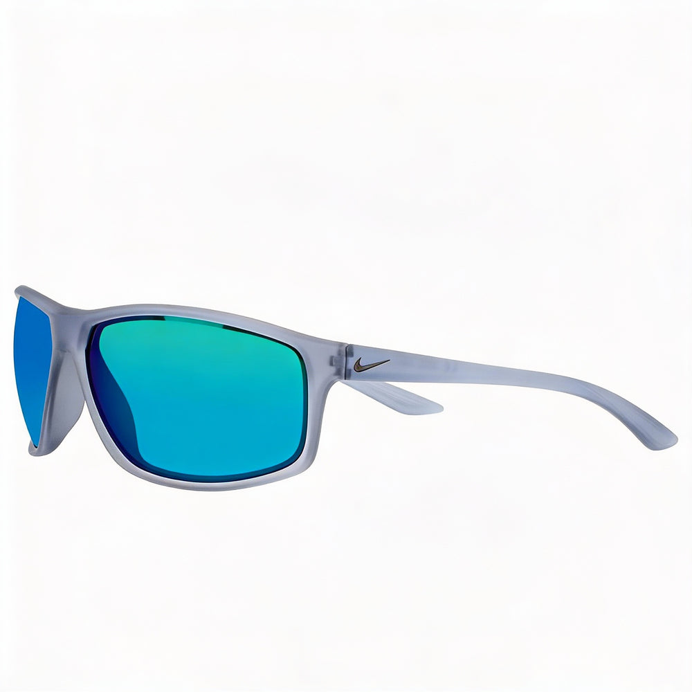 Gafas de sol Nike Adrenaline M EV1113 unisex, color gris lobo mate, verde titanio, sin polarizar, con protección UV, 66 mm