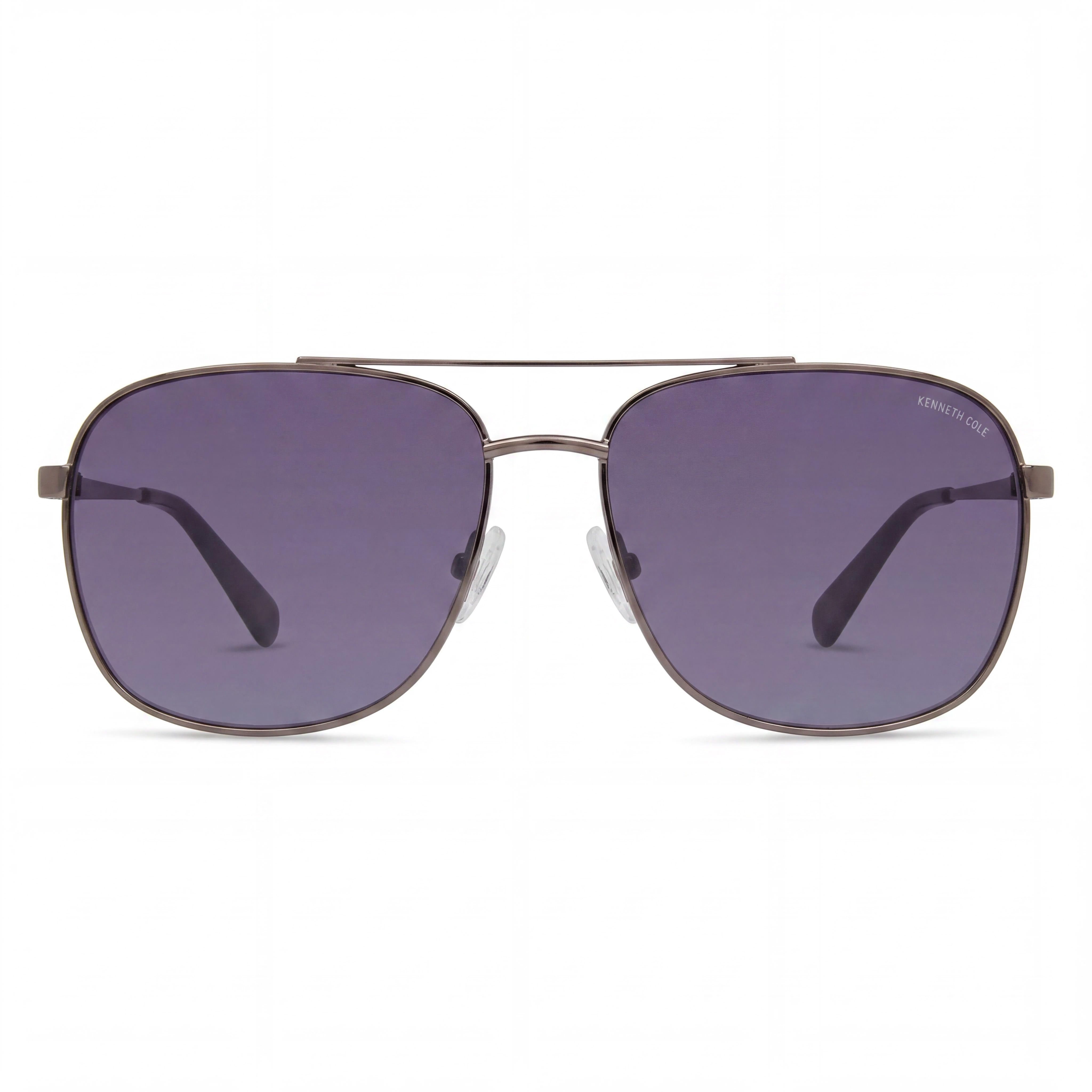 Gafas de sol Kenneth Cole New York Kc5906b para mujer, montura metálica no polarizada, níquel-estaño oscuro brillante, lentes ahumadas degradadas, 59 mm, Photo 2