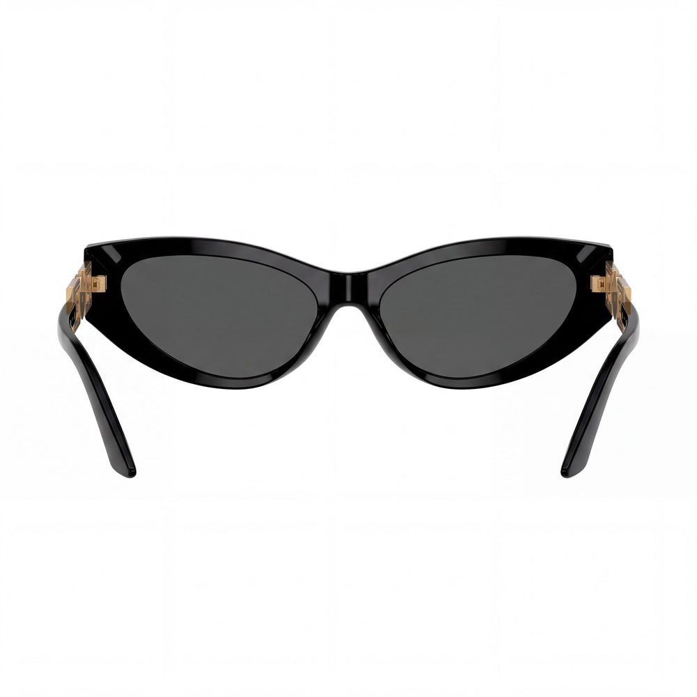 Versace Women's 0VE4470B GB1/87 Black Plastic Frame Contemporary Sunglasses with Grey Lenses 56mm