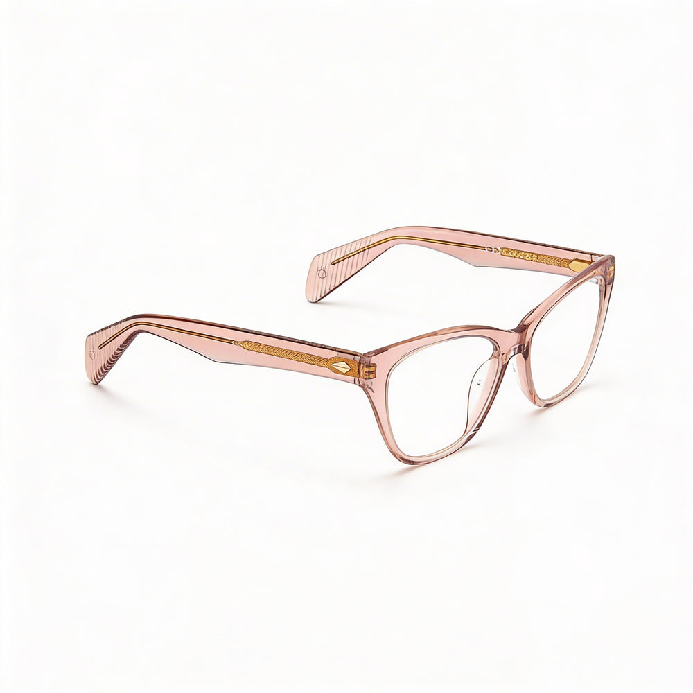 rag & bone RNB3039 Gafas con montura ojo de gato color nude ECO PMMA adaptables a la luz para mujer 52-16-140