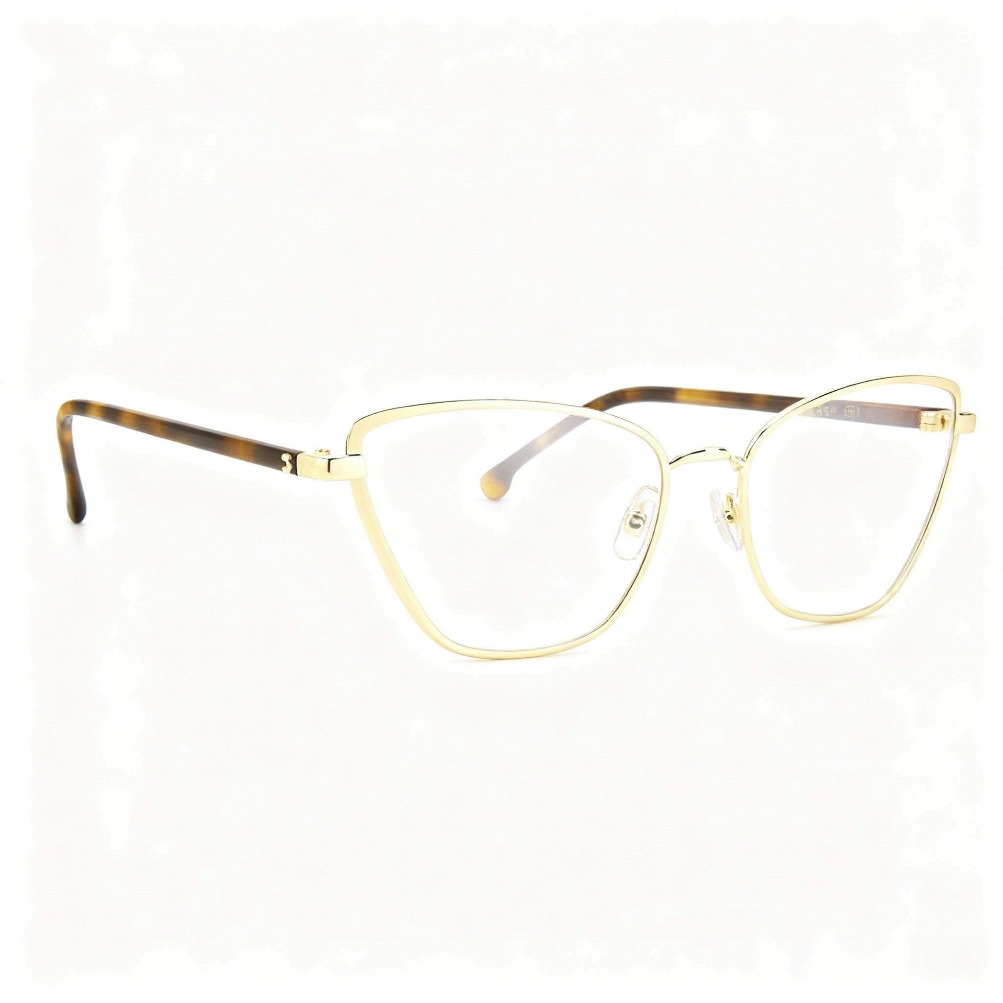 Carrera Carrera 3039 Women's Light Gold Metal Cat Eye Full Rim Prescription Eyeglasses 54-17-140, Photo 3